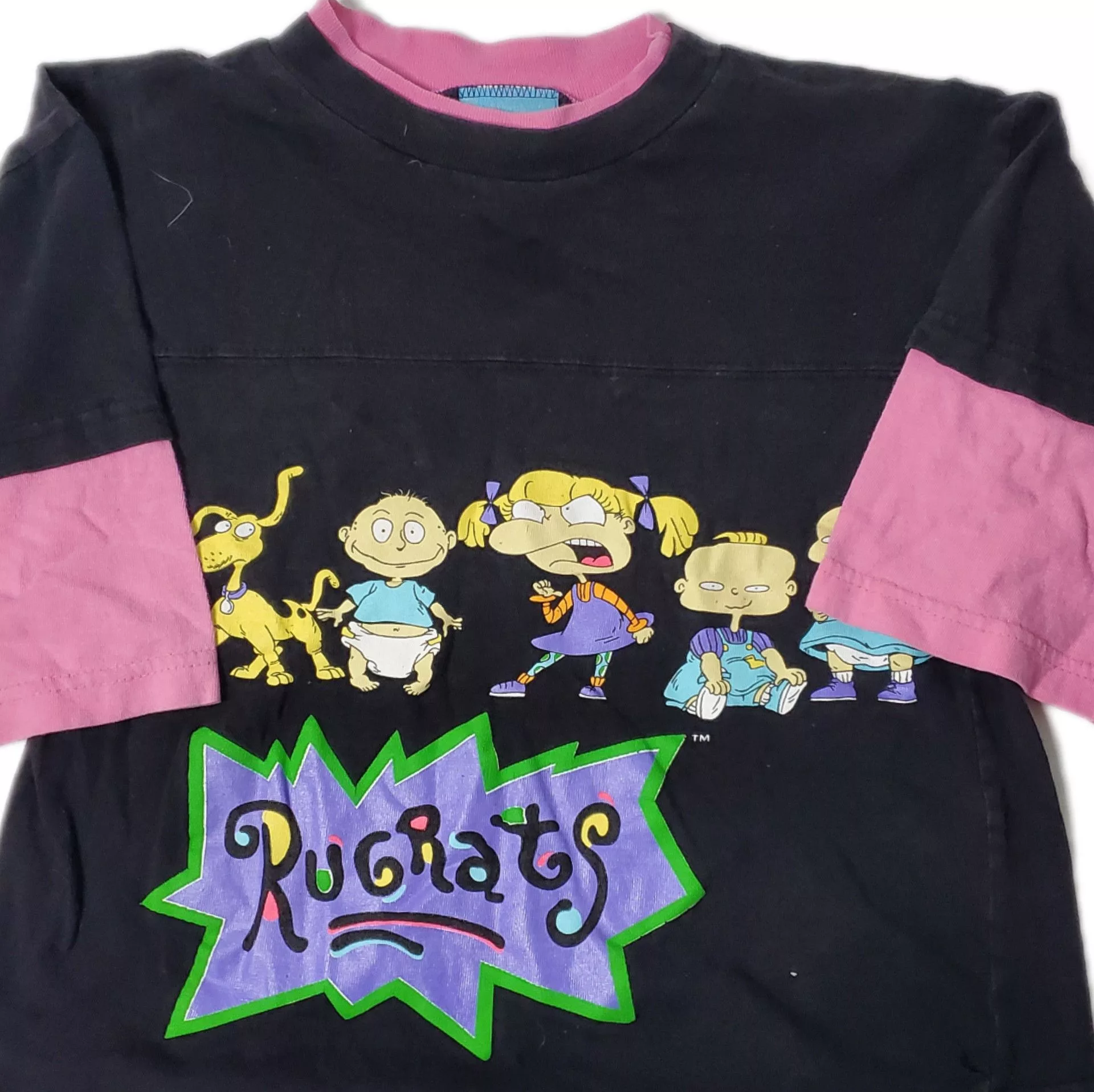 Nickelodeon Long Sleeve T Shirts Nickelodeon × Vintage Rugrats Pink