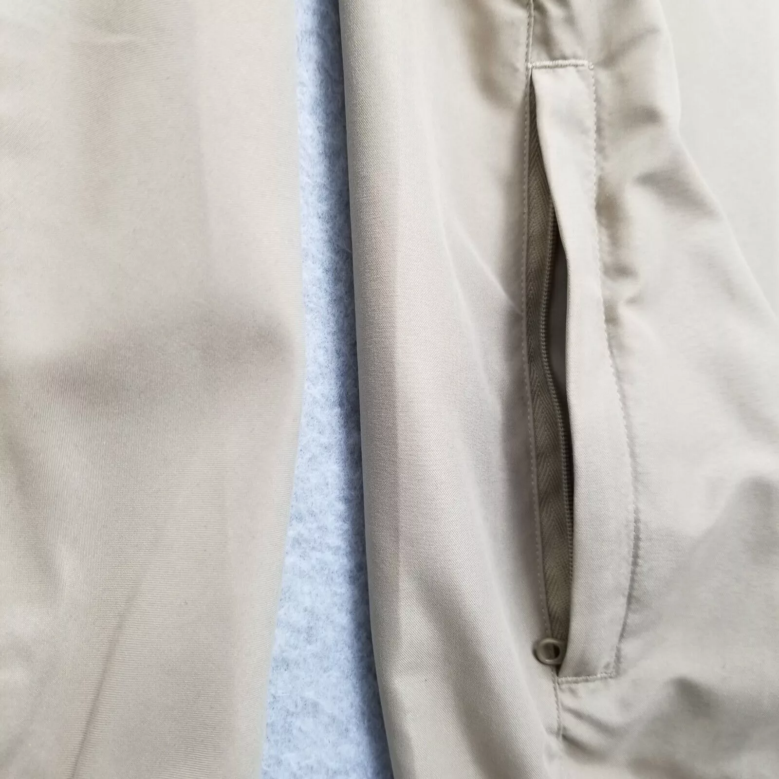 Footjoy Light Jackets FootJoy Windbreaker Jacket Men Large Embroidered Logo Golf Beige
