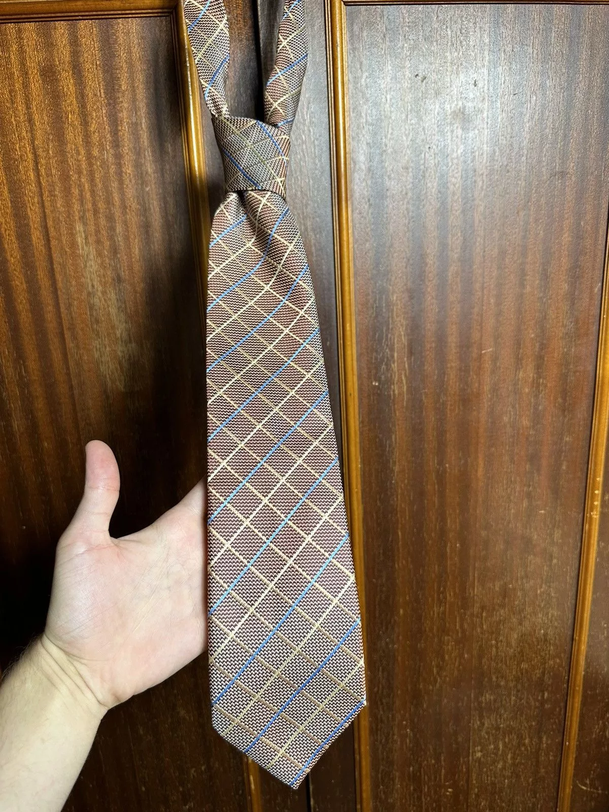 Brioni Ties Pocketsquares Brioni × Vintage Brioni Vintage luxury Made in Italy tie Brown