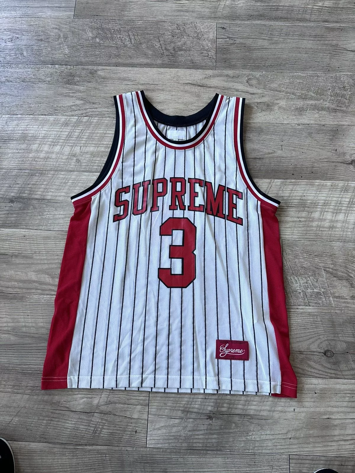 Supreme Jerseys Supreme Crossover Basketball Top White