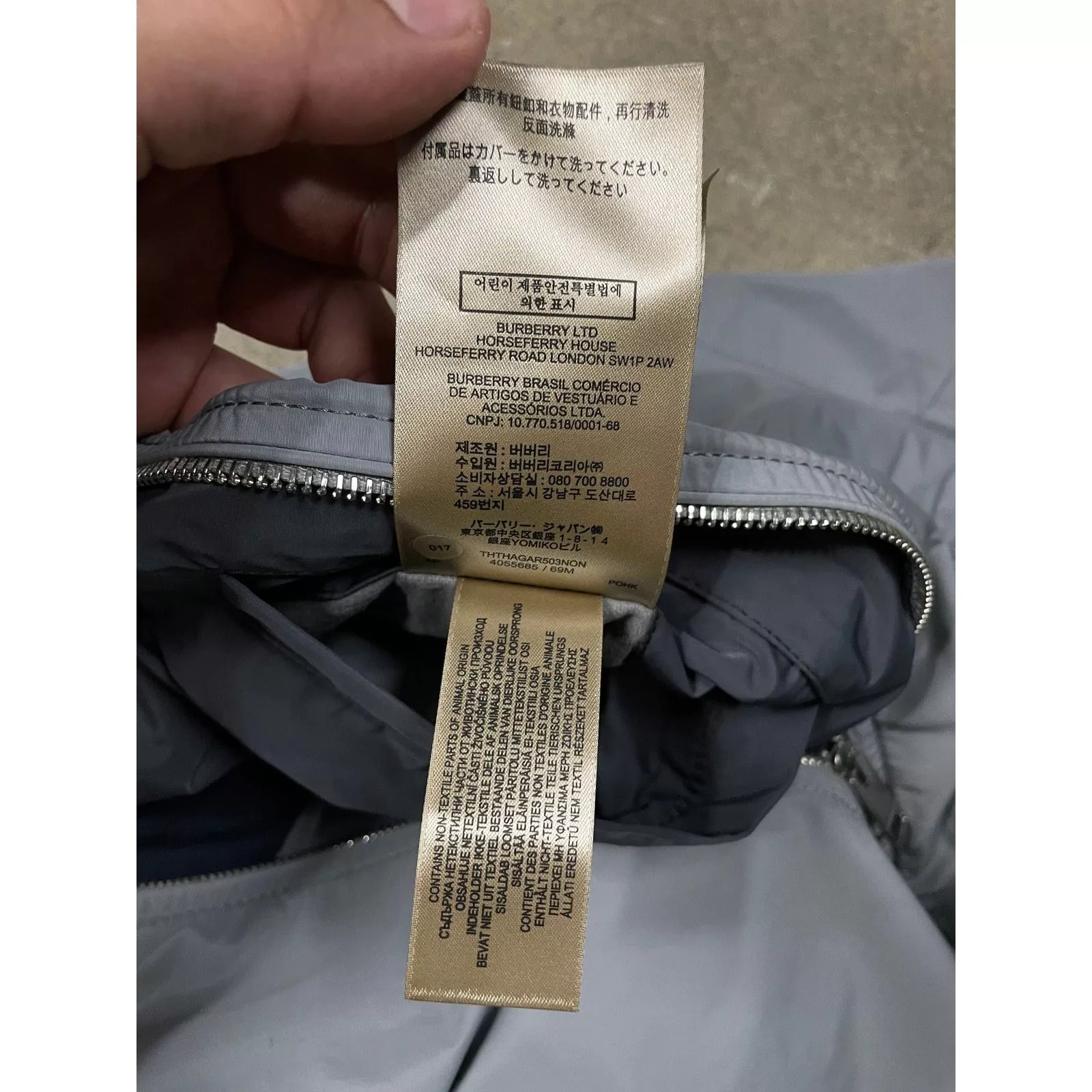 Burberry Light Jackets Burberry Windbreaker Grey 52 Used Gray