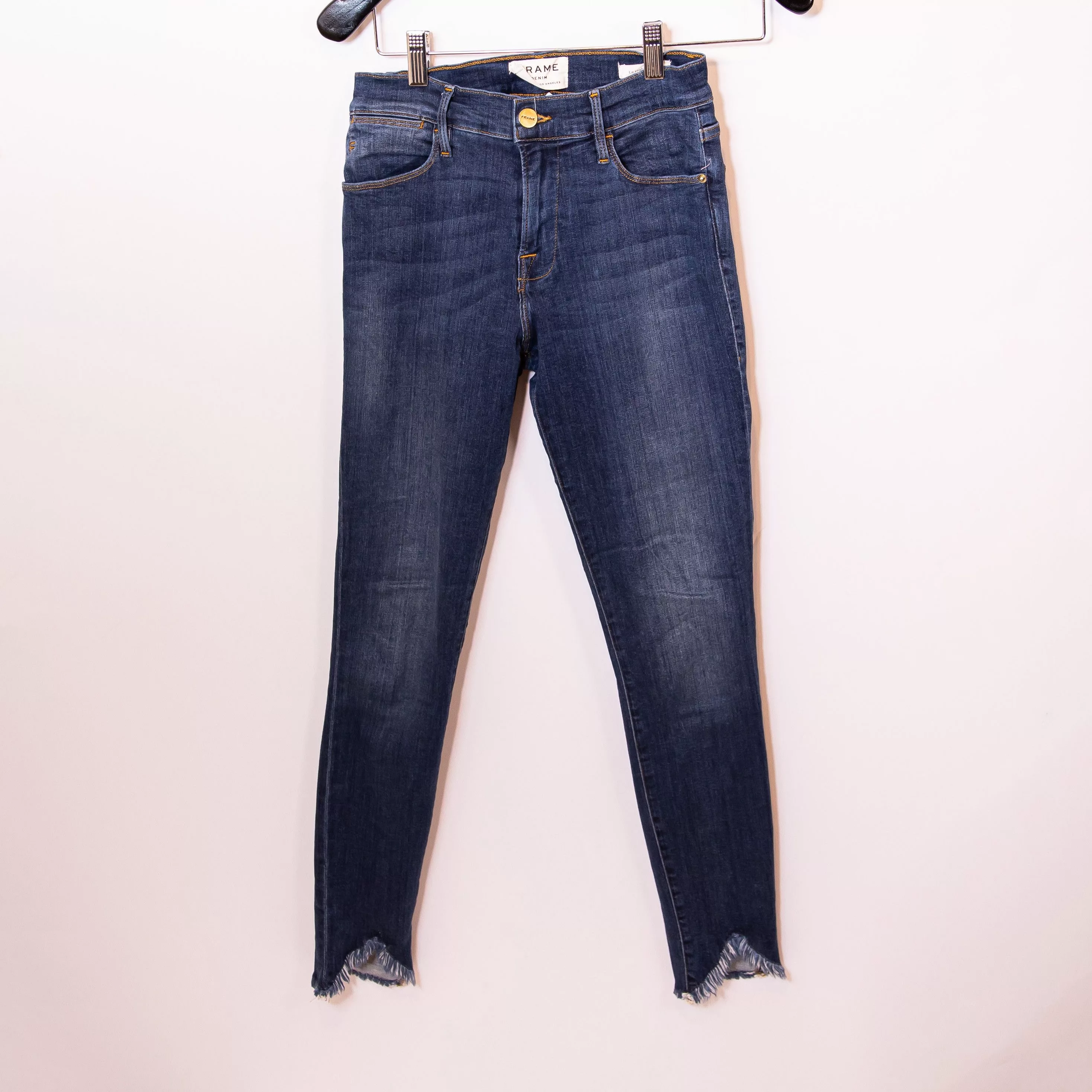 Frame Jeans Frame Denim Women's Le High Skinny Cotton Stretch Blue