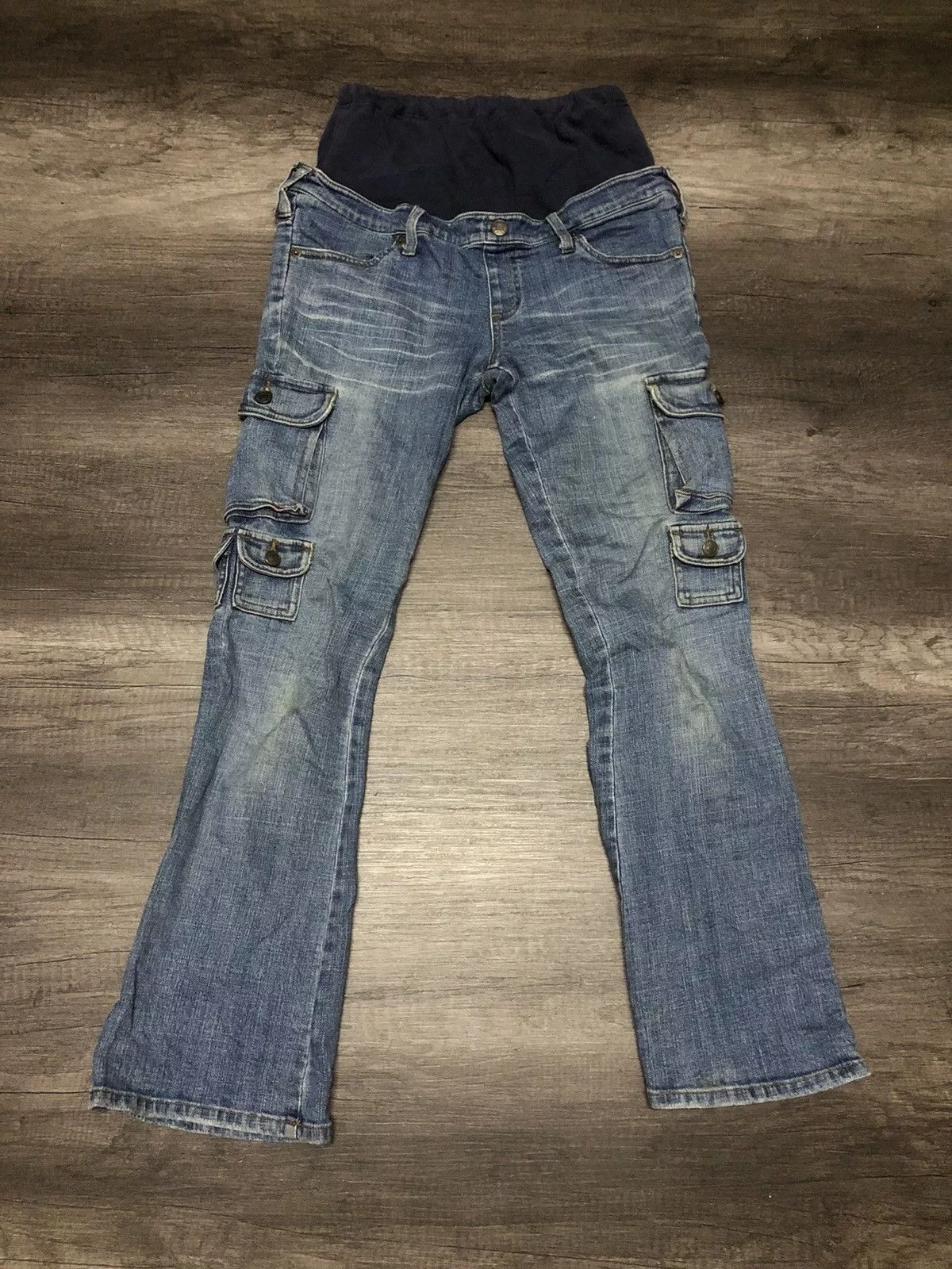 Hysteric Glamour Jeans Hysteric Glamour × Japanese Brand QUATRE EPICE FLARE MULTIPOCKET JEANS Blue Avant-Garde