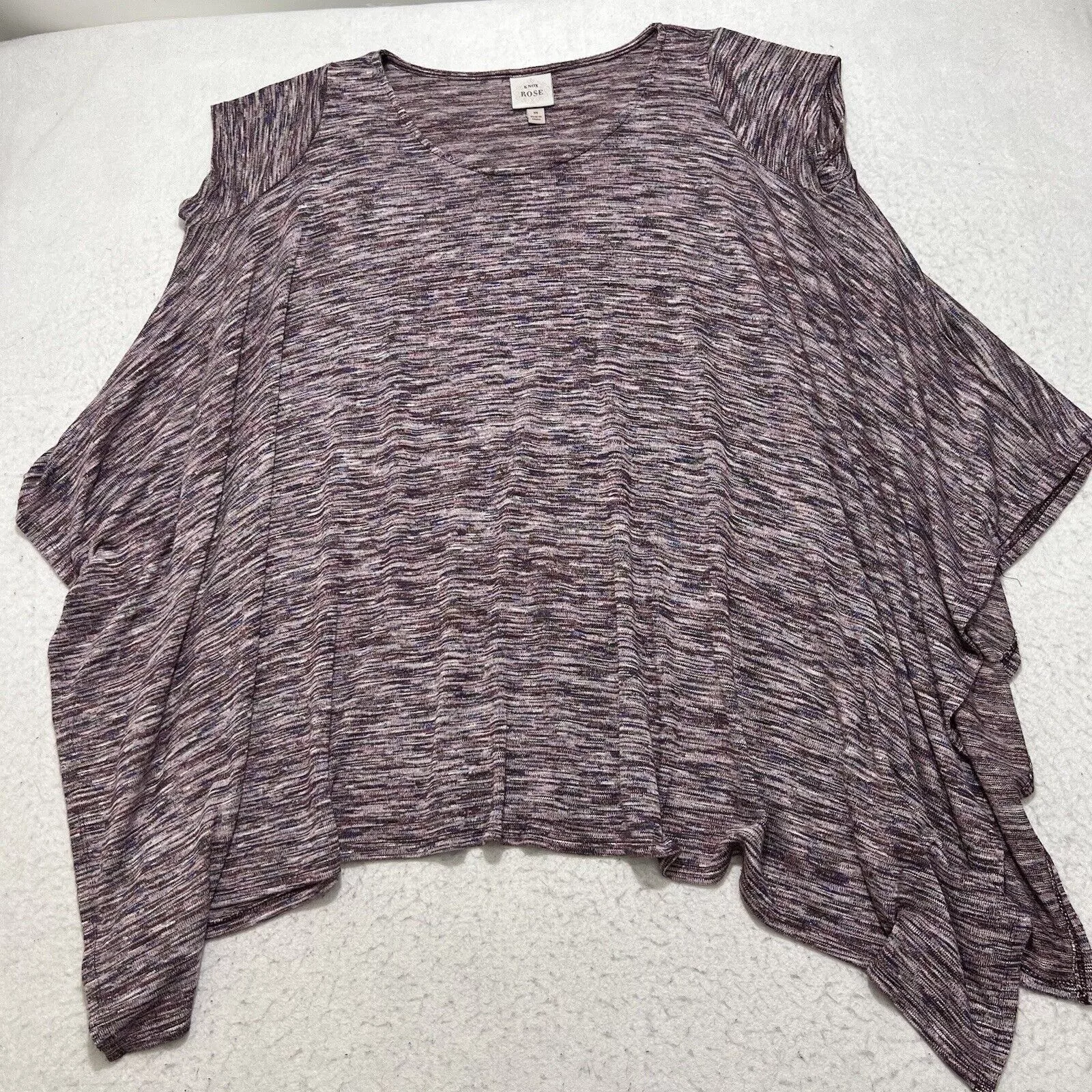 Target Basics Sweaters Target Basics Knox Rose Oversized Short Sleeve Ombre Purple Boho Sweater