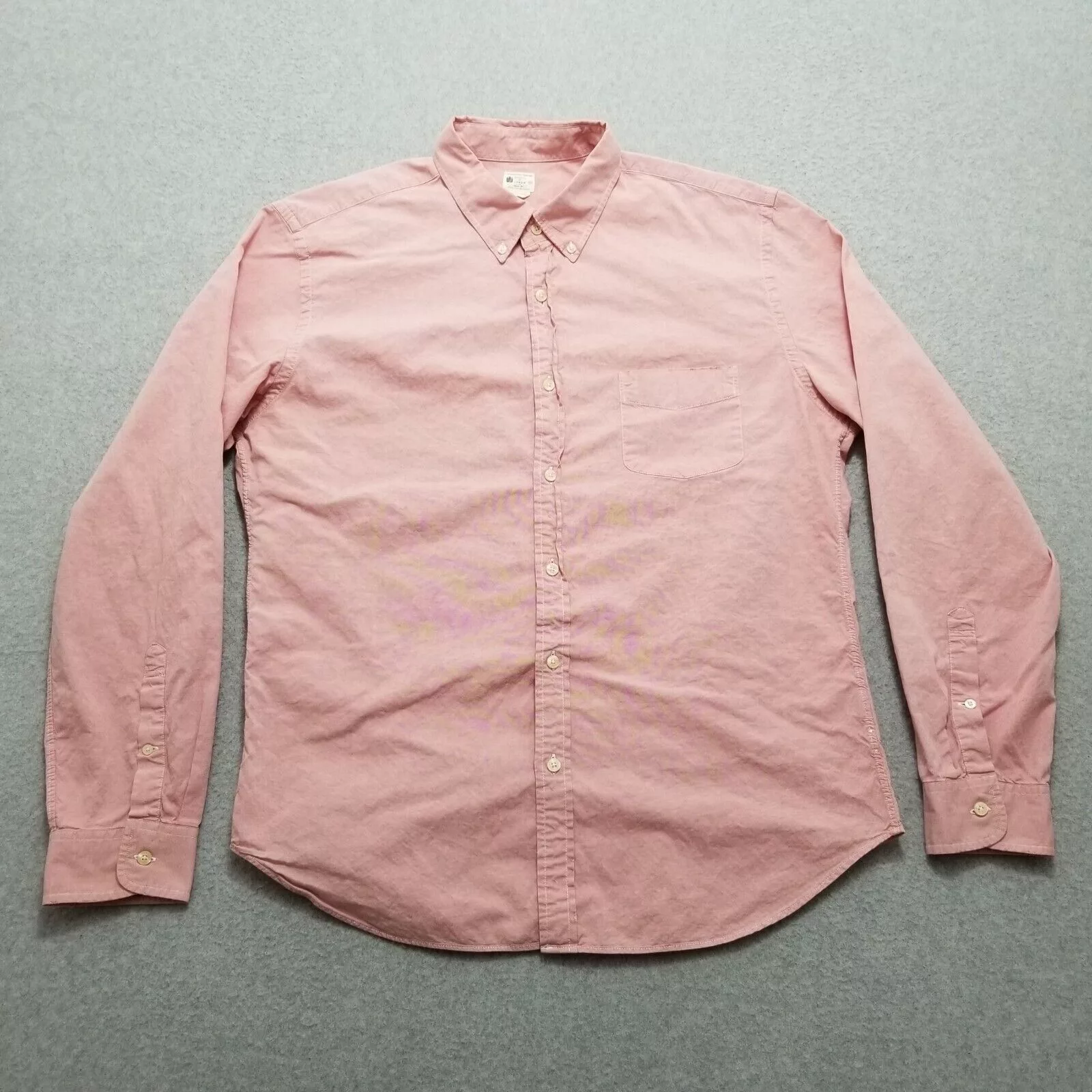 J.Crew Shirts Button Ups J.Crew J Crew Shirt Mens XL Button Up Long Sleeve Pocket Casual Pink