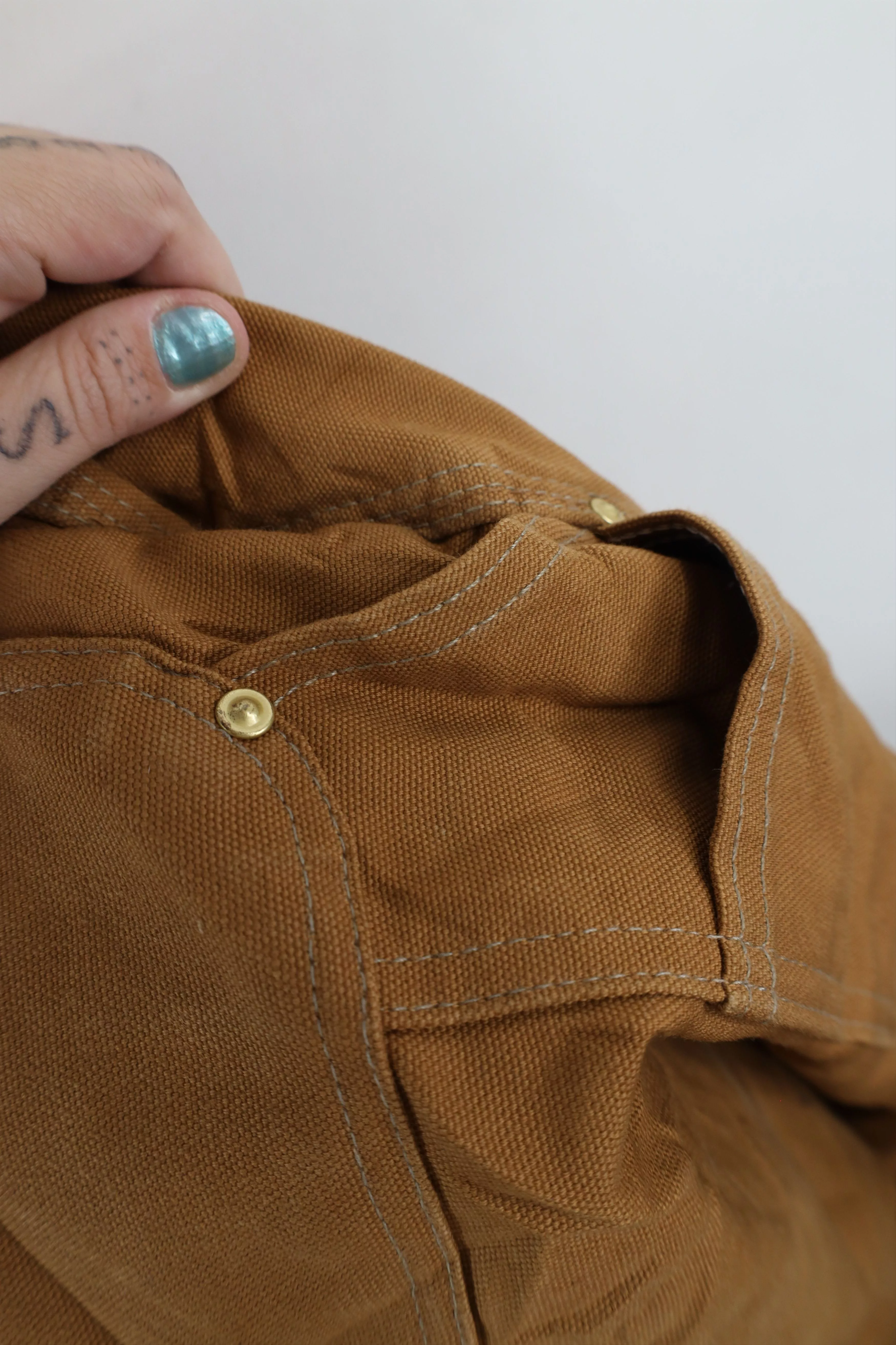 Carhartt Overalls Jumpsuits Carhartt × Vintage Vintage Y2K 2002 Carhartt Wide Leg Double Knee Overalls Brown