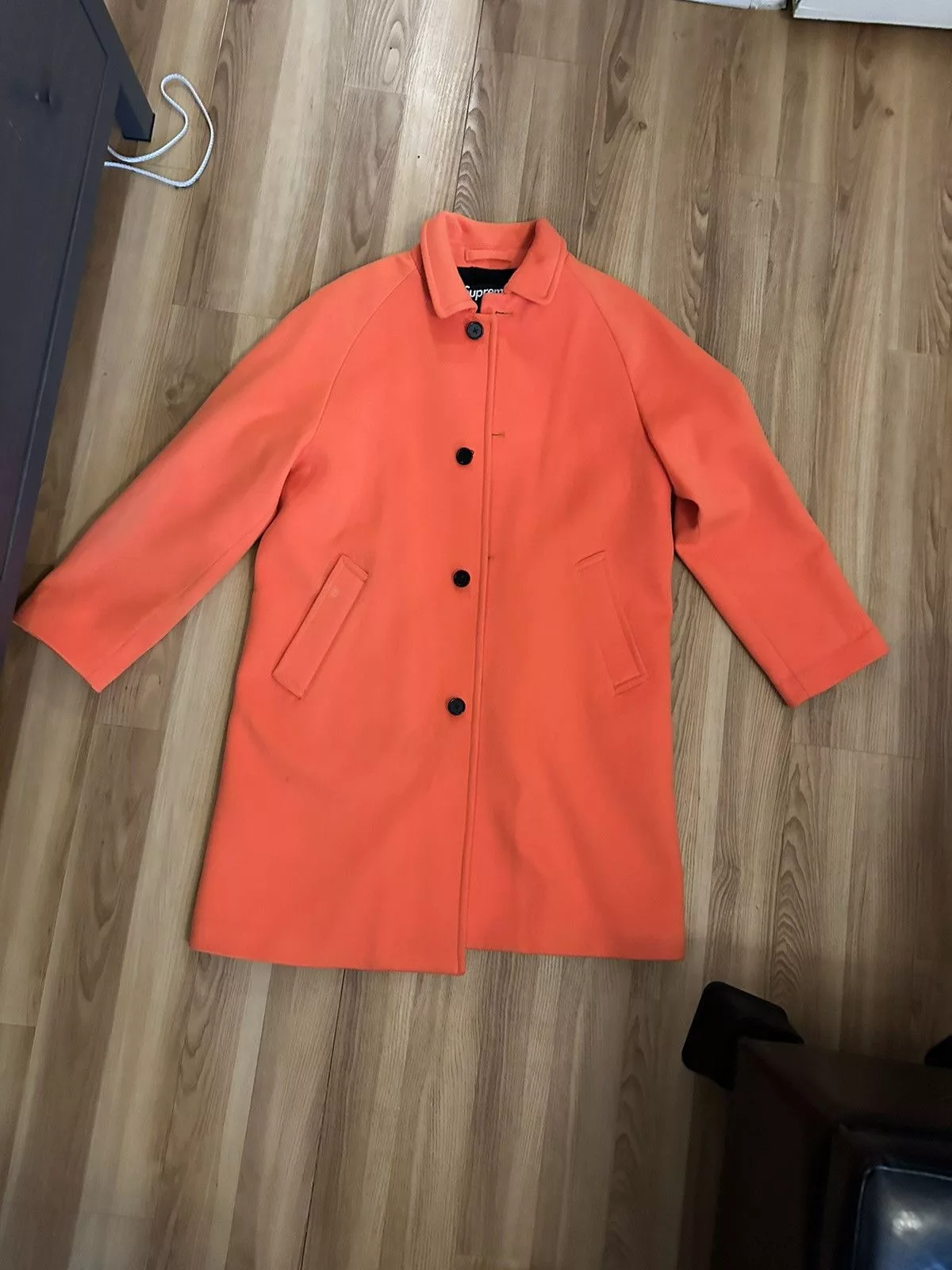 Supreme Heavy Coats Supreme wool orange trench coat