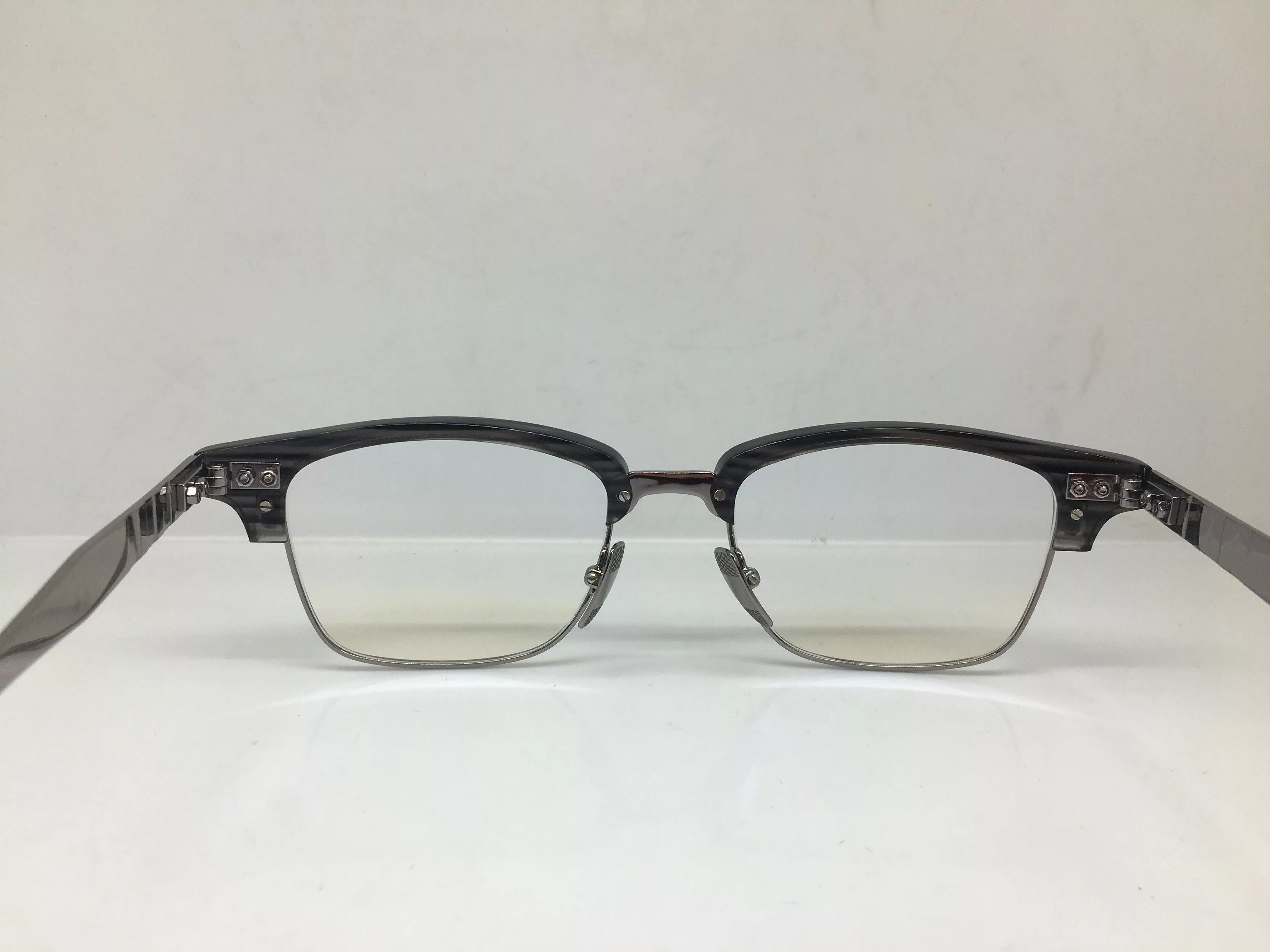 Other Glasses Other Mod Malcolm X Grey Silver Eyeglasses Frame