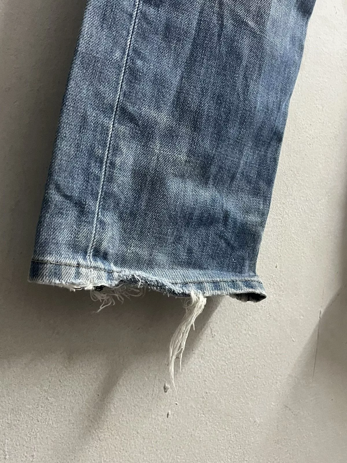 Replay × Vintage REPLAY DENIM DISTREES BUTTON FLY Blue