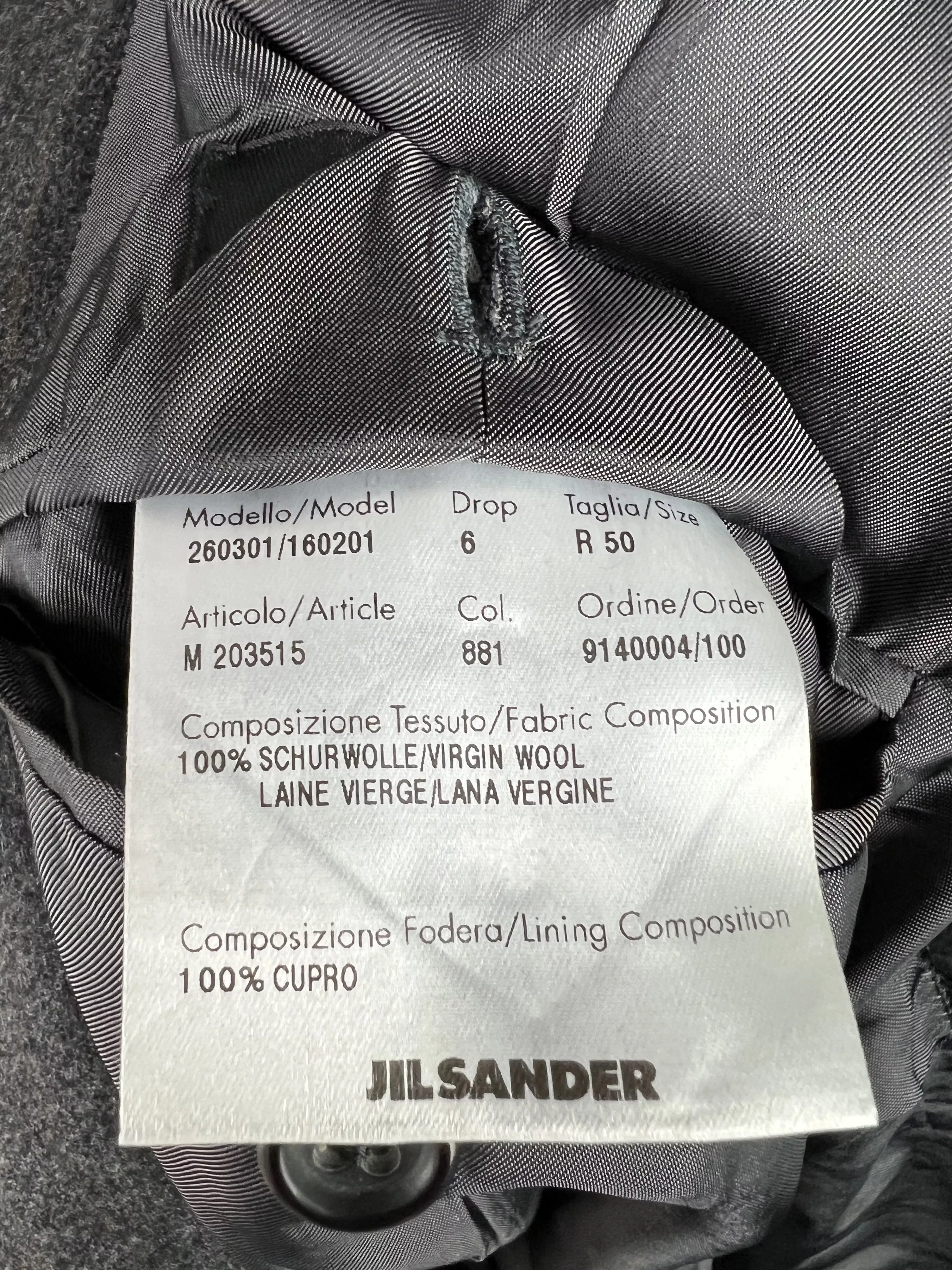 Jil Sander Blazers Jil Sander × Raf Simons Jil Sander Raf Simons Era Striped Wool Blazer Size 50R Multi