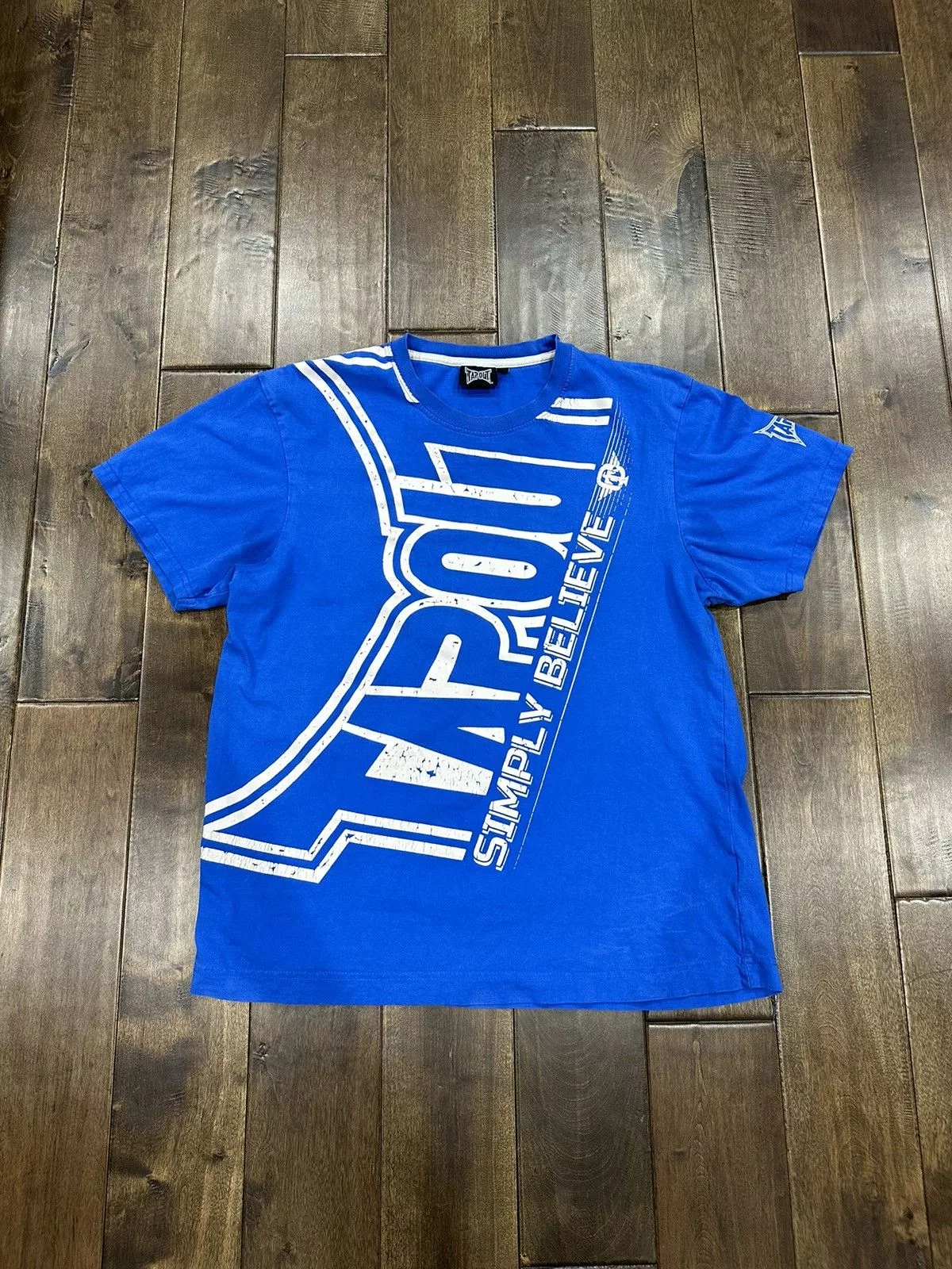 Tapout Short Sleeve T Shirts Blue Tapout short sleeve tee Streetwear