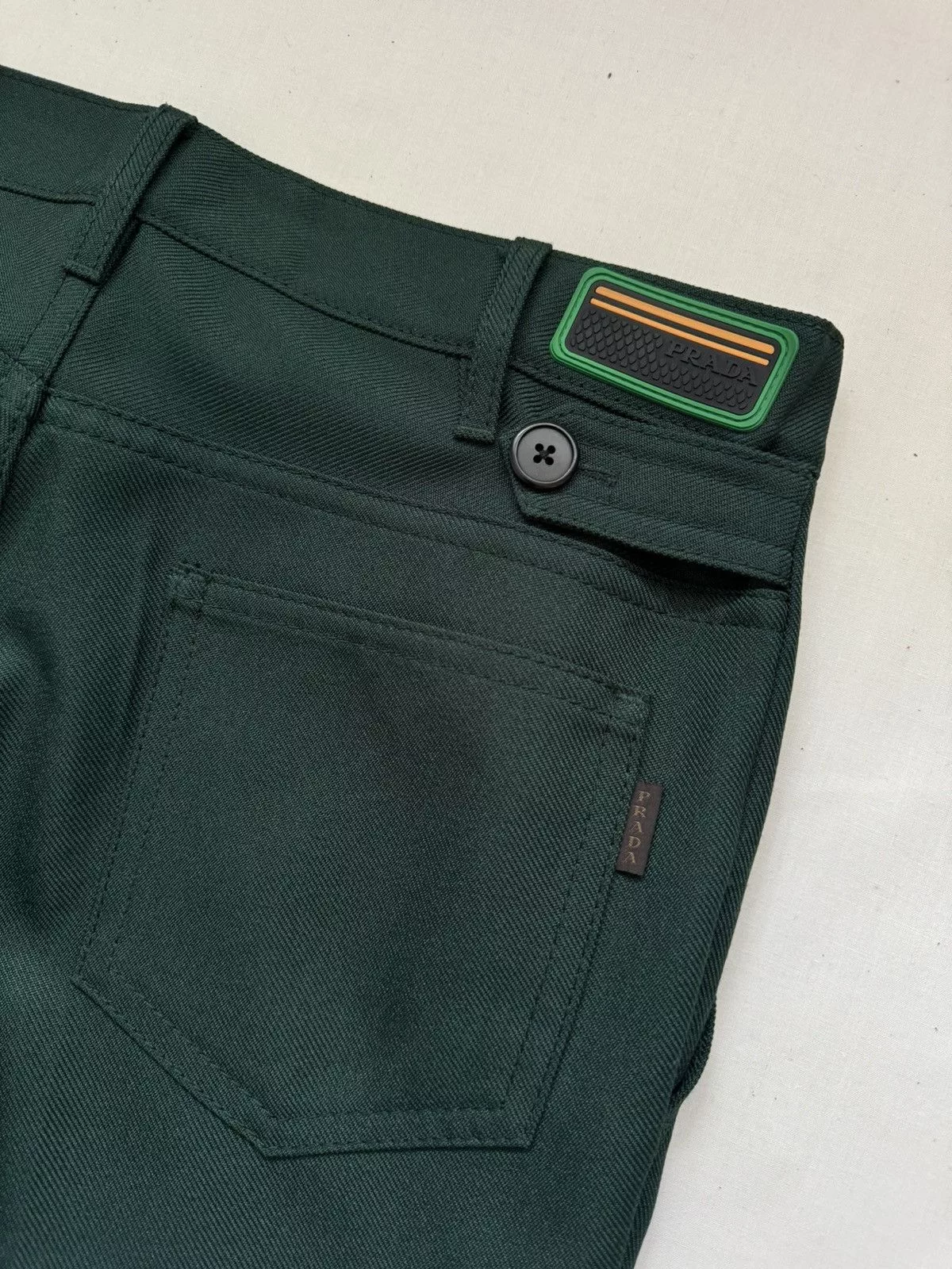 Prada Casual Pants Prada FW17 Disco Trousers Green