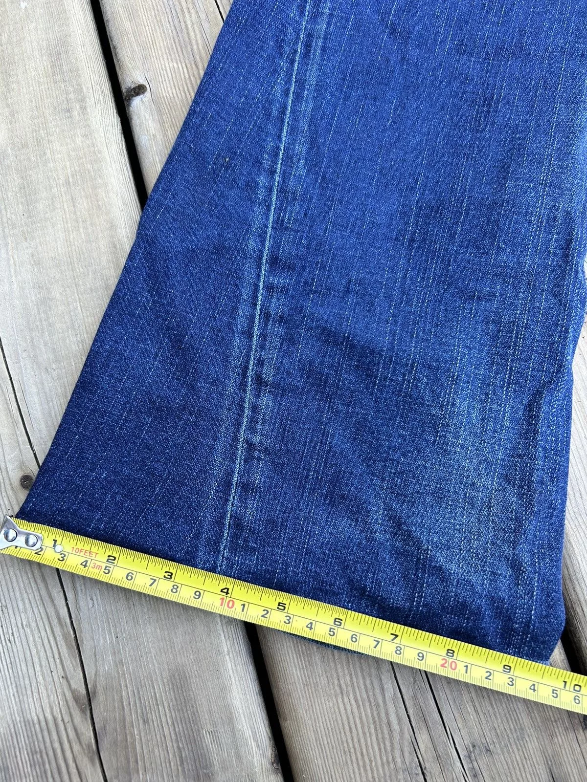 True Religion Denim Crazy True Religion Flared Distressed Denim Chief Keef Jnco Blue