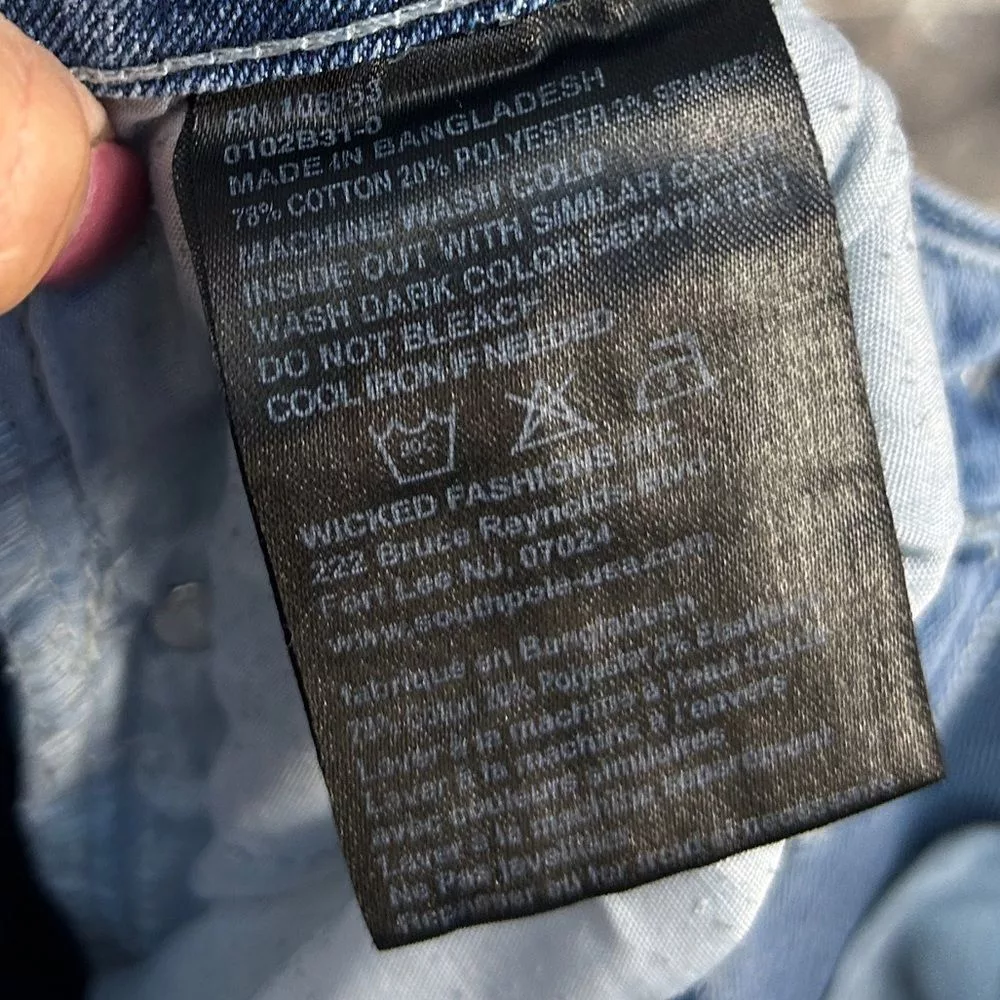 WT02 Denim Wt02 Distressed Acid Washed Jeans size 30X30 Blue