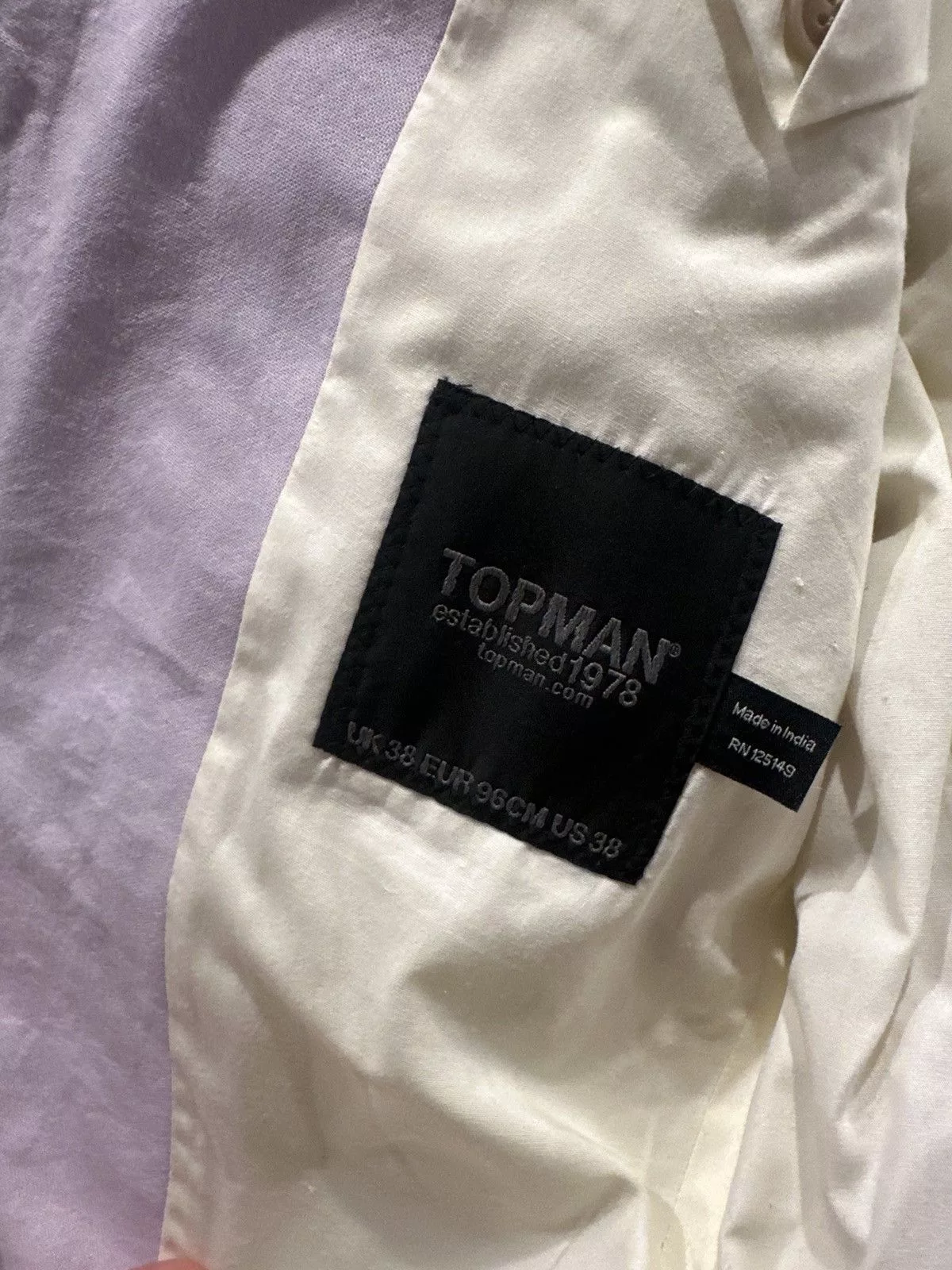 Topman Suits Topman Lavender Summer Short Suit SET Purple