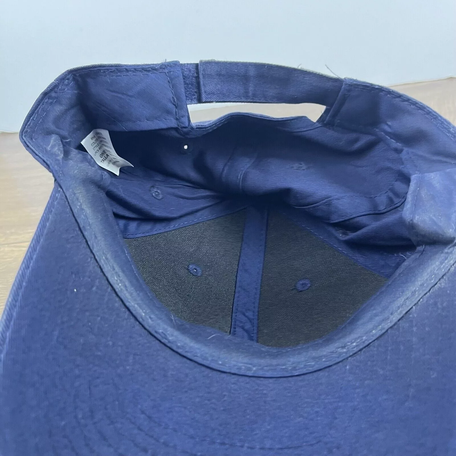 Other Hats Other Plain Navy Blue Hat Blue Adjustable Hat Blue Adult Size Base