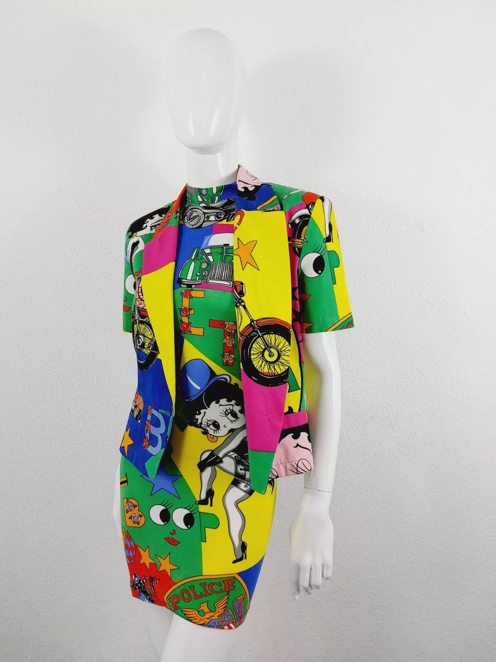 Versace Jeans Couture Blazers Versace Jeans Couture Versace Couture Gianni Betty Boop Pop Art Blazer Jacket Multi