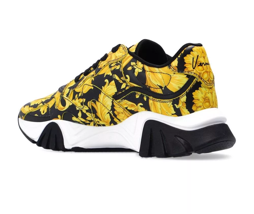 Versace Low Top Sneakers Versace Greca Squalo Barocco Sneakers Size US 7 EU 37 Multi