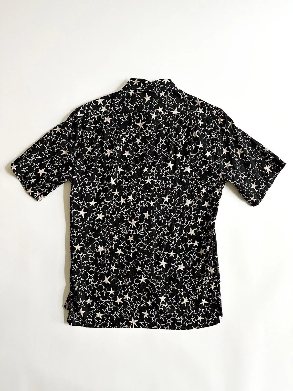Saint Laurent Paris Shirts Button Ups Saint Laurent Paris Saint Laurent Graffiti Stars Shirt Black