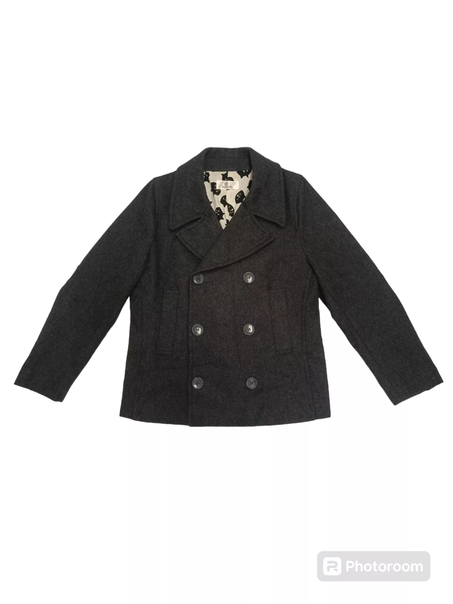 Ne-Net Jackets Ne-net Wool Blazer Jacket Gray