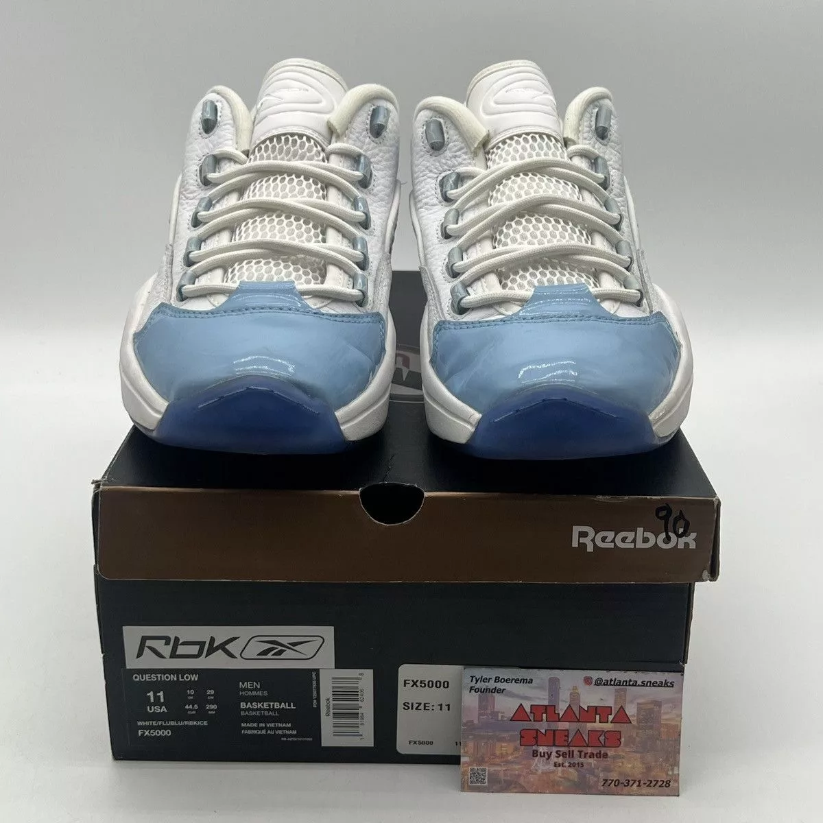 Reebok Low Top Sneakers Reebok Question patent low fluid blue White