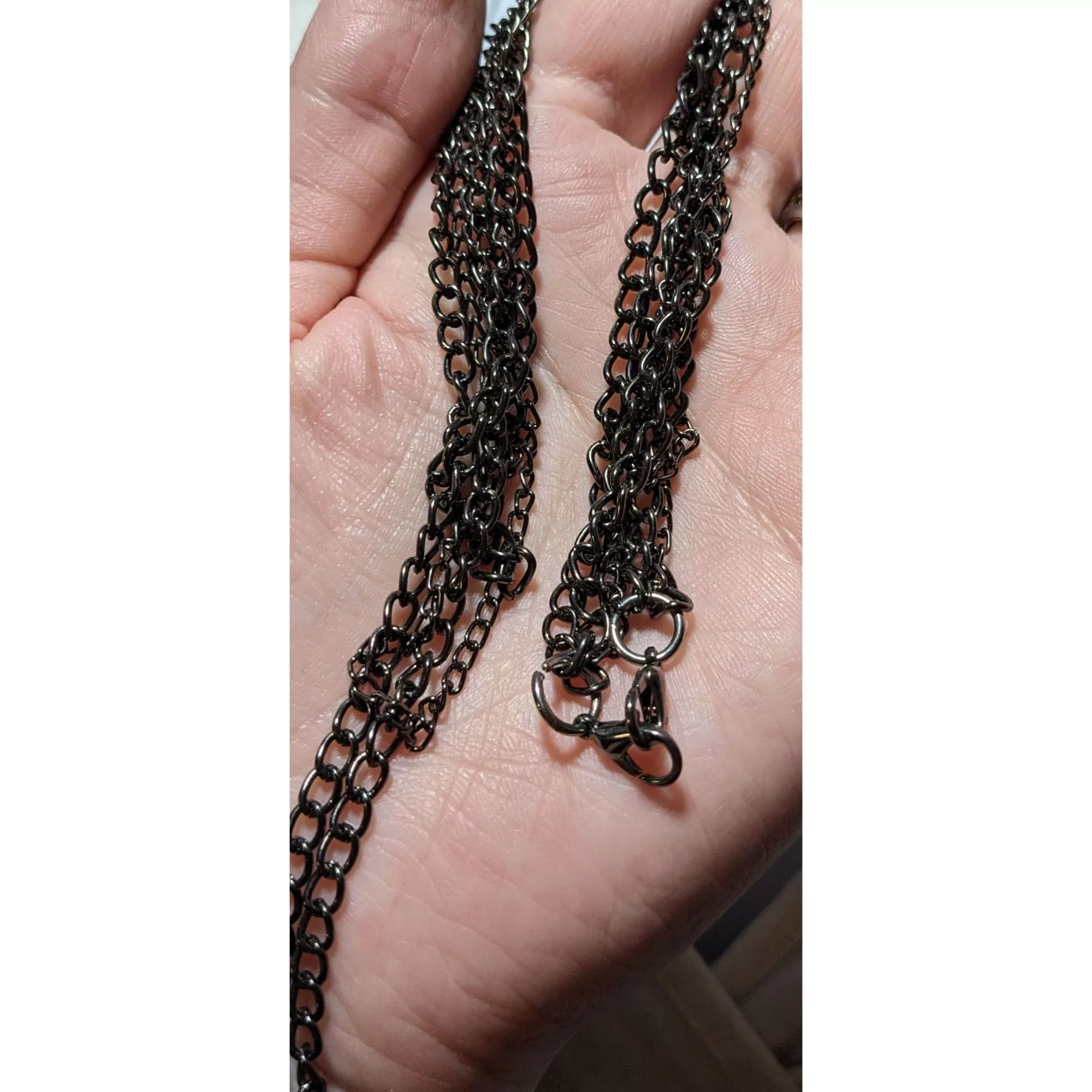 Other Necklaces Other Triple Chain Necklace Silver