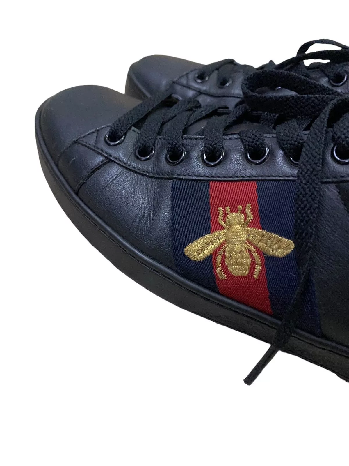 Gucci Low Top Sneakers Gucci Ace Black Sneaker