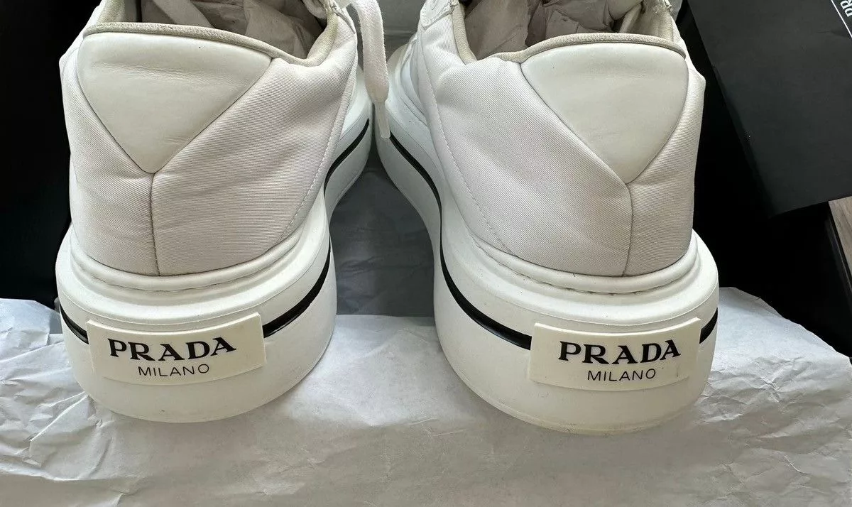 Prada Low Top Sneakers prada macro sneakers White