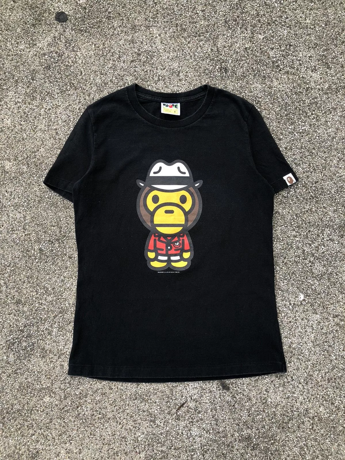 Bape Short Sleeve T Shirts Bape Baby Milo Tee Black