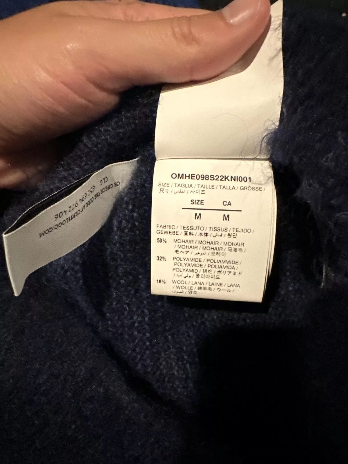 Off-White Sweatshirts Hoodies OFF-WHITE Ombré Sweater Blue