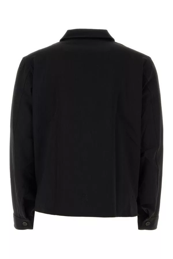 Givenchy Short Sleeve T Shirts Givenchy Black Wool Blend Shirt Multi