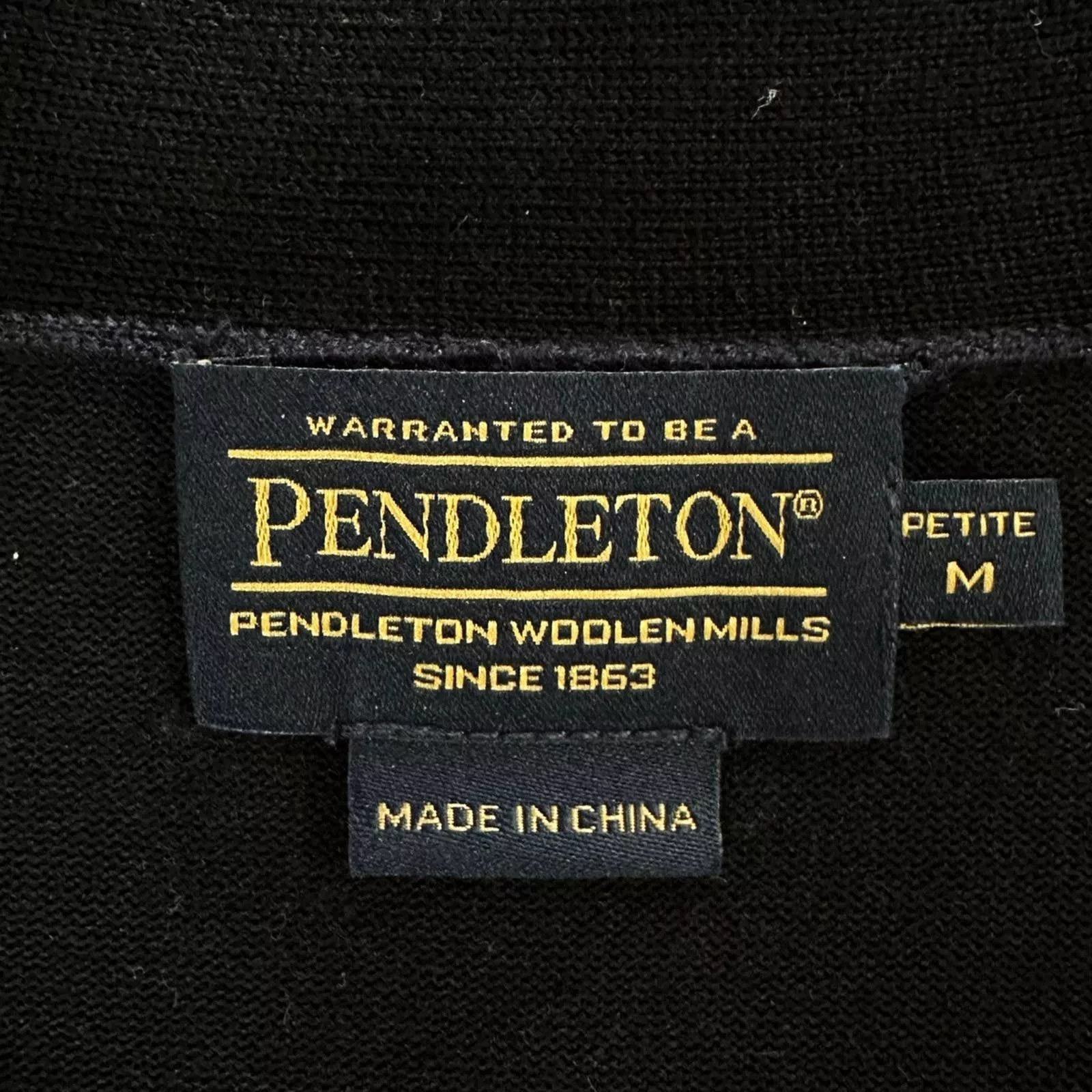Pendleton Blouses Black Pendleton top women