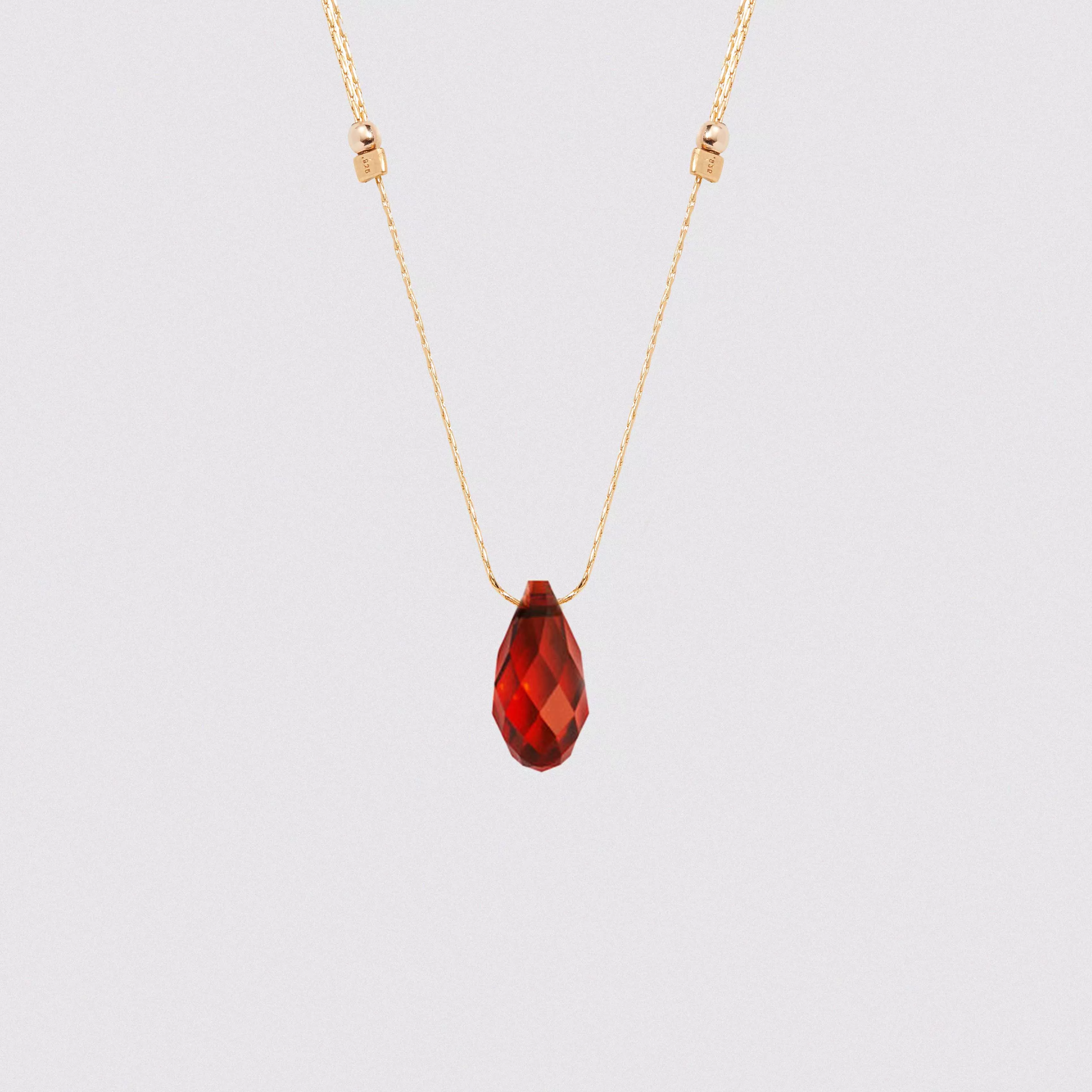 Light Prism Crystal Necklace Chain Sliders