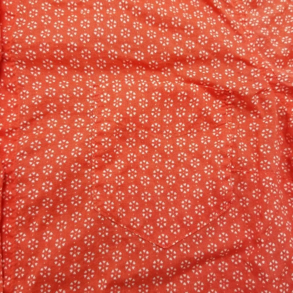 Old Navy Button Ups Old Navy Shirt Womens Large Floral Button Up Long Sleeve Red