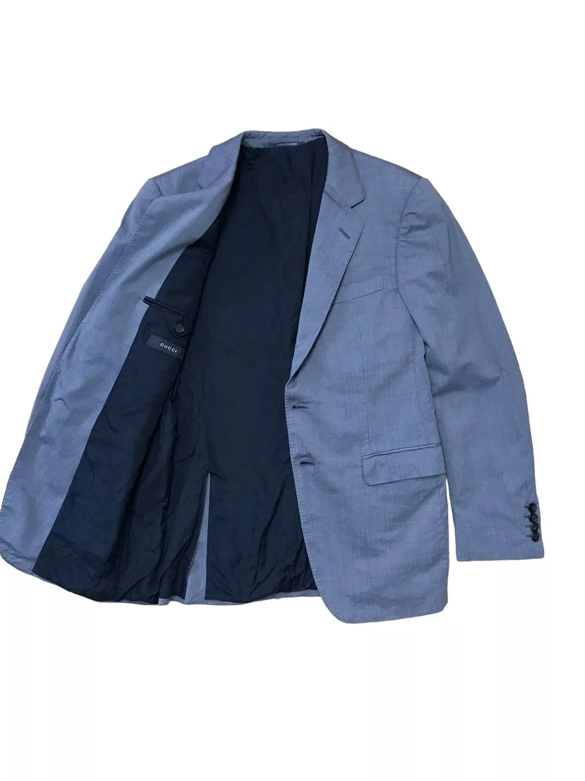 Gucci Blazers Gucci Stripped Dark Gray Formal Blazer/Jacket Vintage