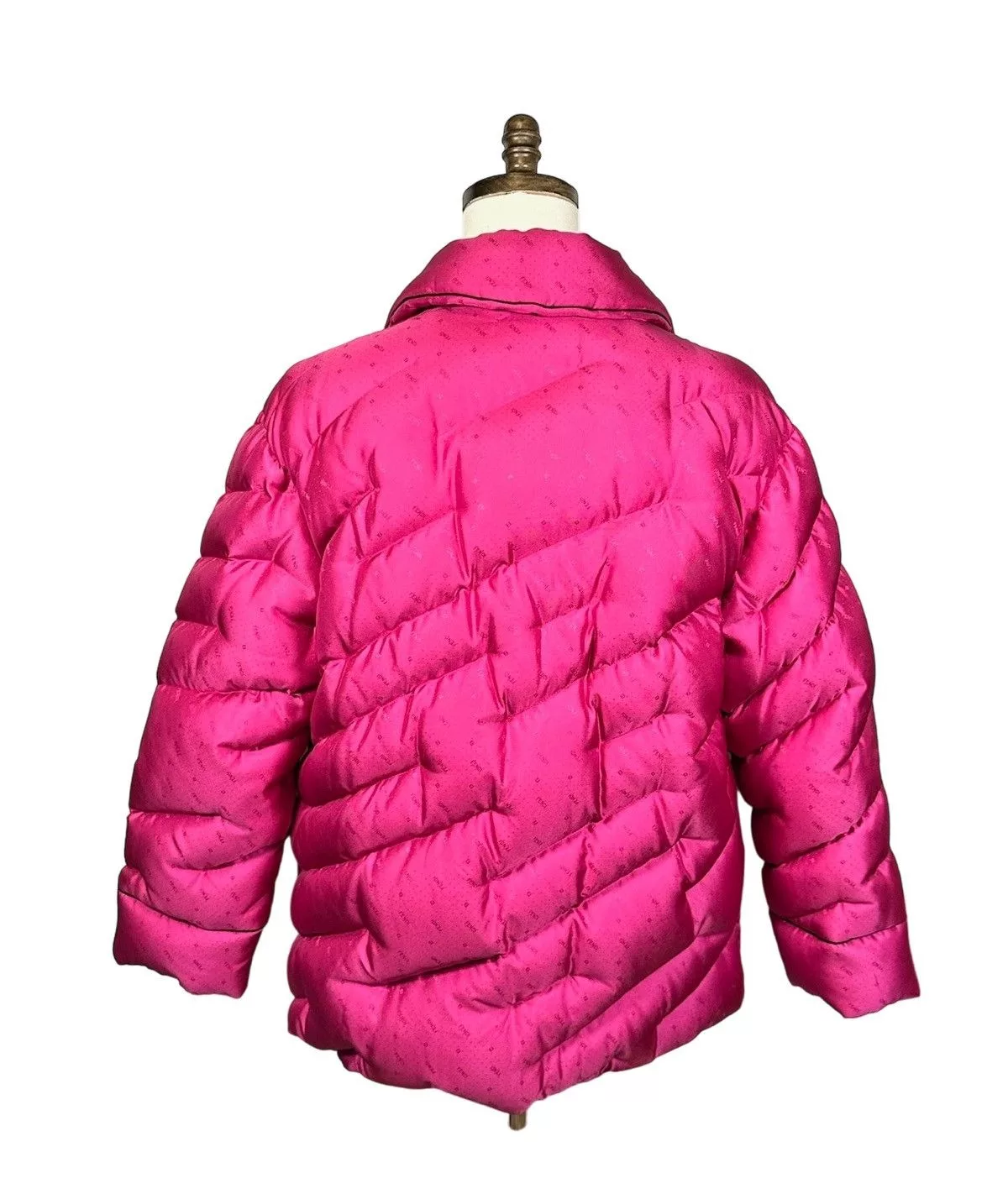 Fendi Heavy Coats FENDI DOWN JACKET IN RASPBERRY Pink