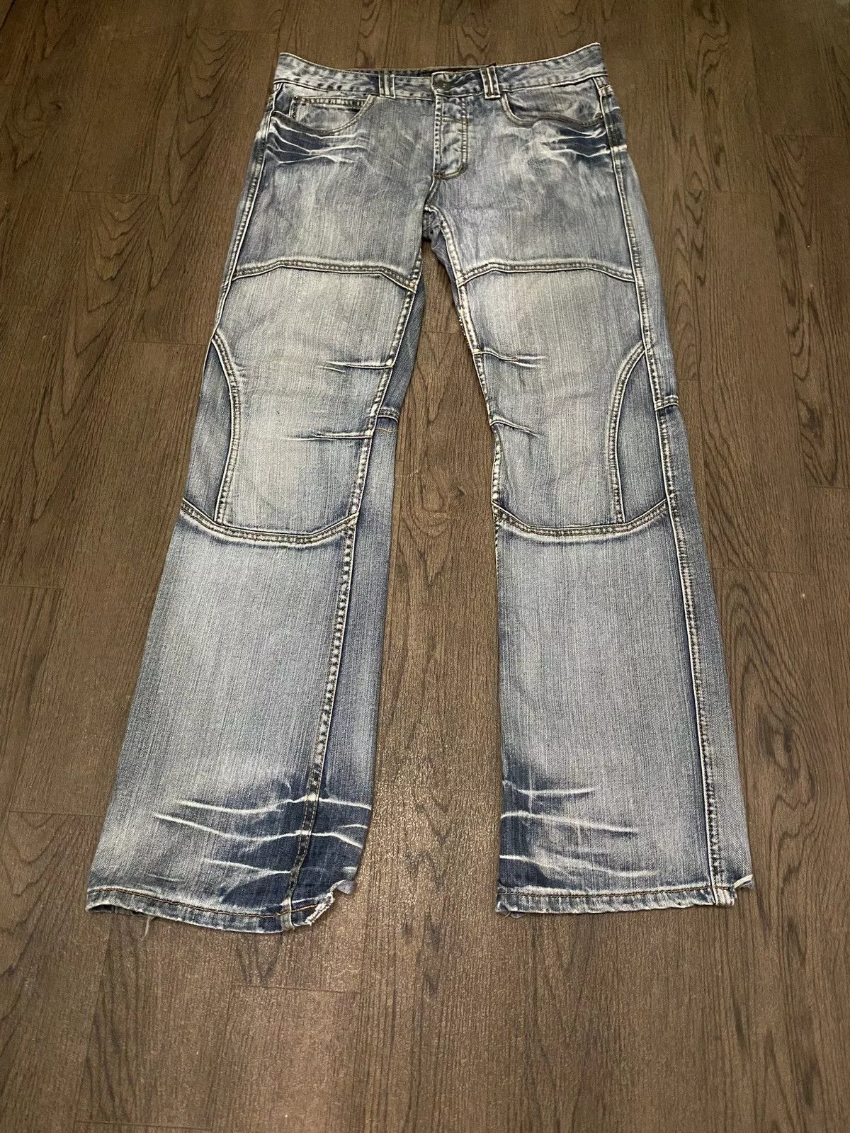 Vintage Denim Vintage Fishbone Jeans Gray Streetwear