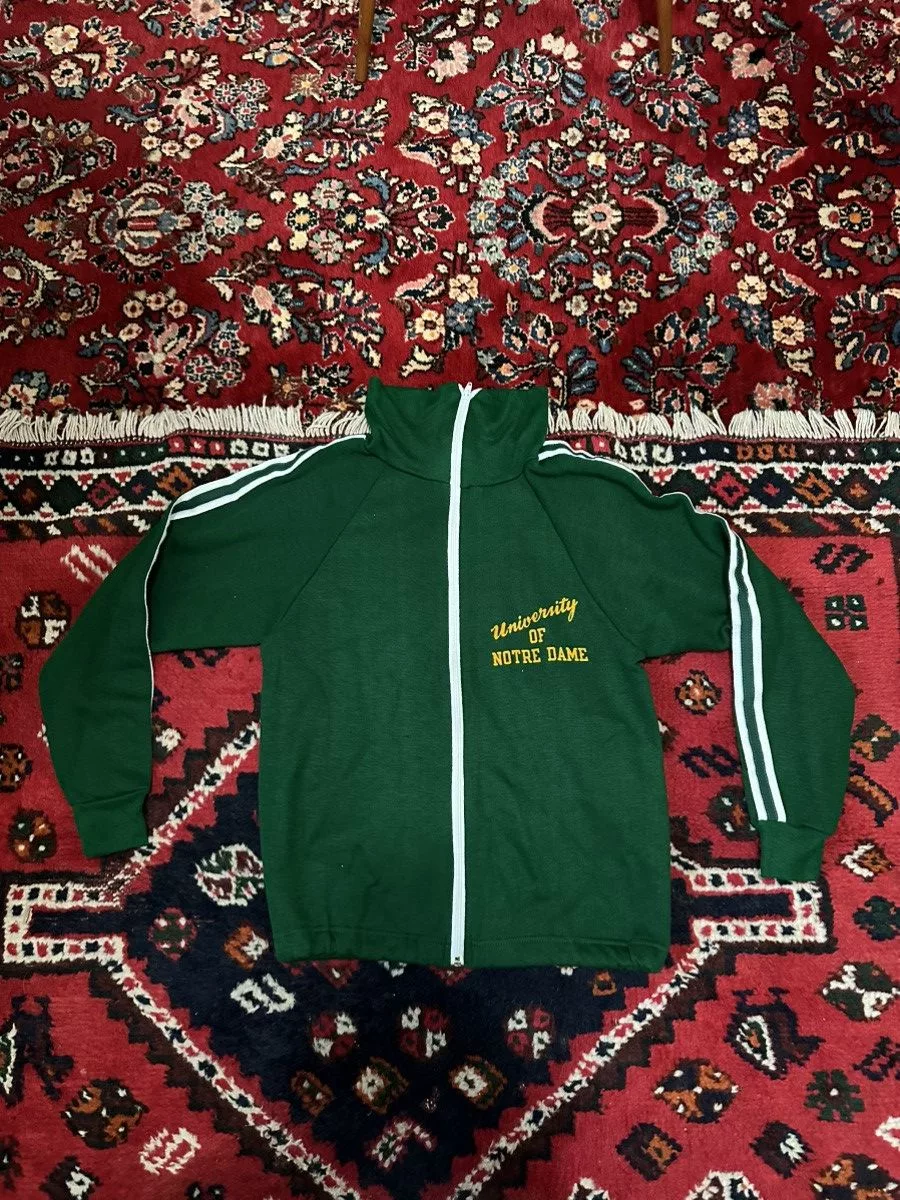 Champion Light Jackets Champion × Vintage Vintage Notre Dame Track Jacket - 70s Champion Green