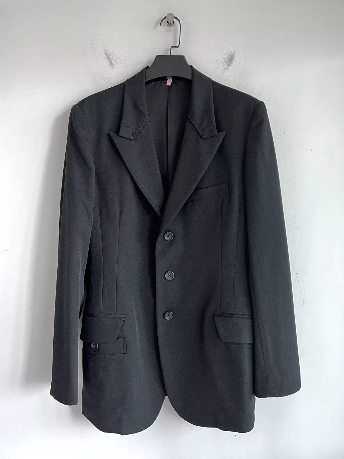 Yohji Yamamoto Light Jackets Yohji Yamamoto Pour Homme - Peak Lapel Tailored Jacket Black