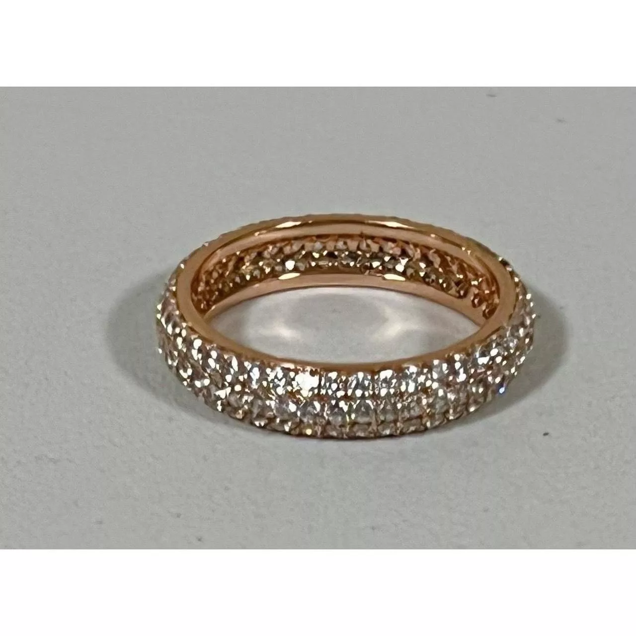 Jewelry Rings Jewelry × Vintage Gold Diamond Diamonds Bling Glam Band Ring Jewelry Size 8 🤎✨ Streetwear
