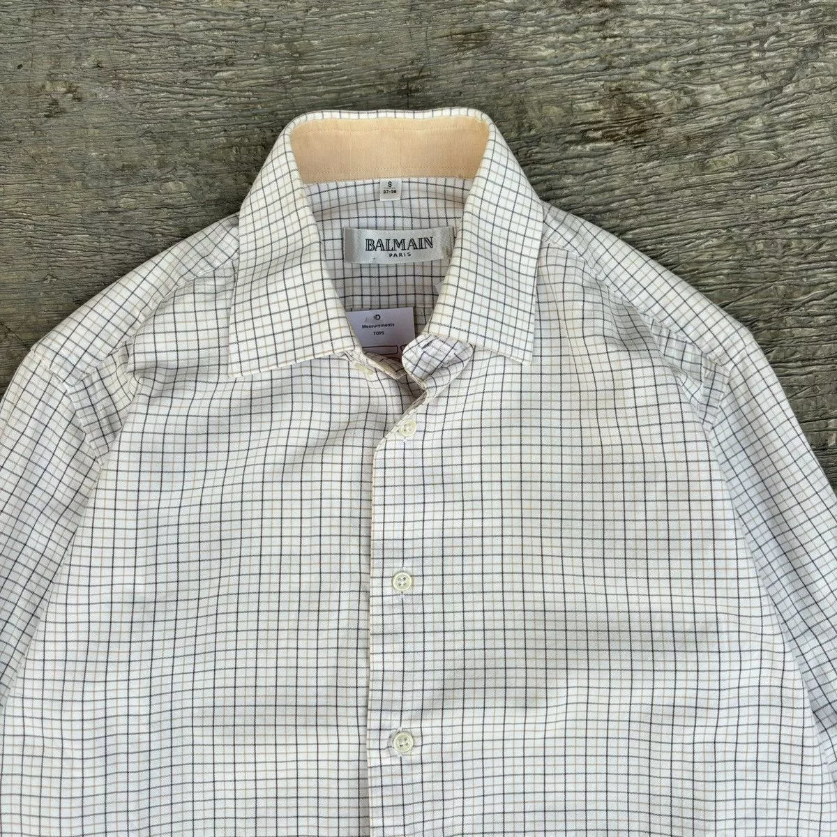 Balmain Shirts Button Ups Balmain × Designer Balmain paris shirt button up White Luxury
