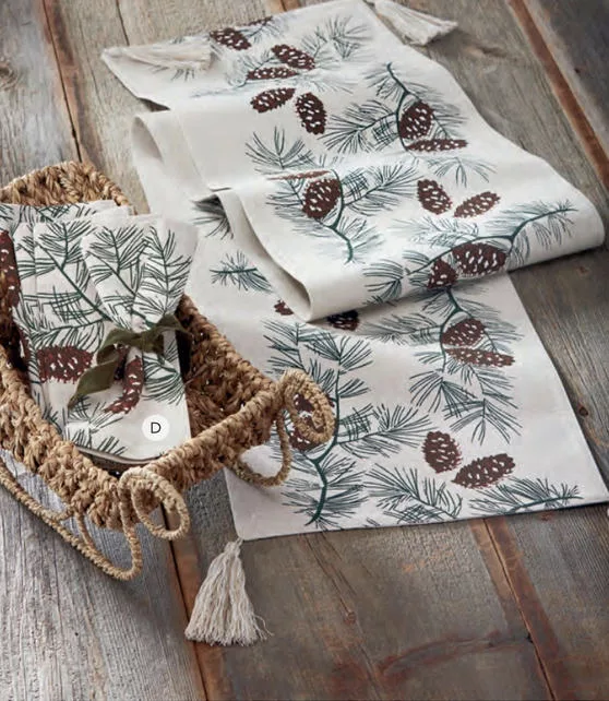Beige Wilde Pinecone Runner