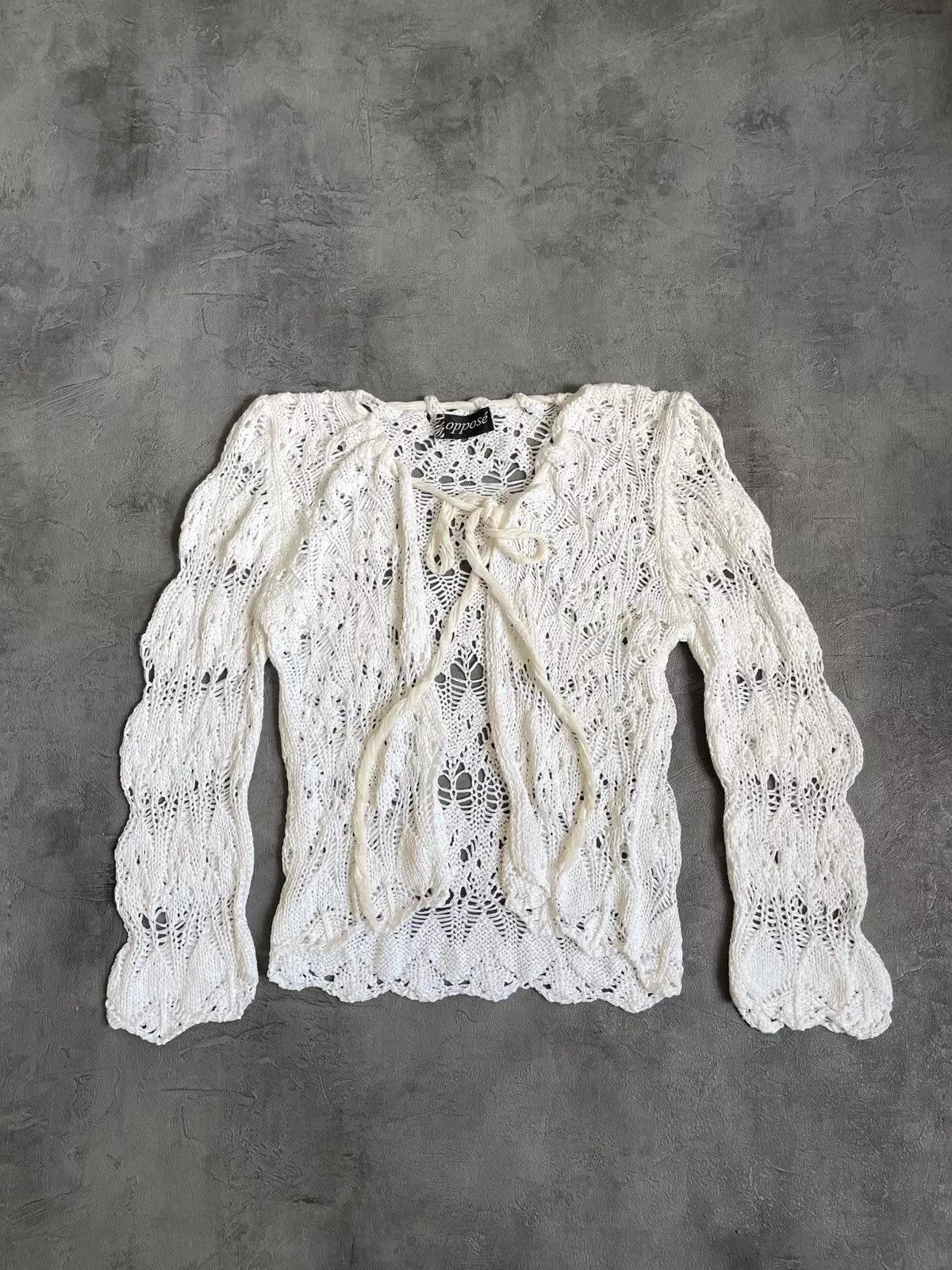 Designer Sweaters Designer Vintage Oppose Italian designs 80s White