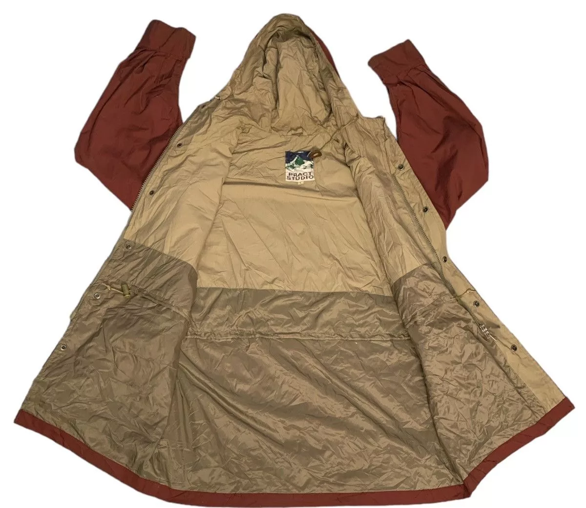 Designer Light Jackets Designer × Japanese Brand × Vintage Rare Design Vintage Pract Studio Outdoor Jackets Red