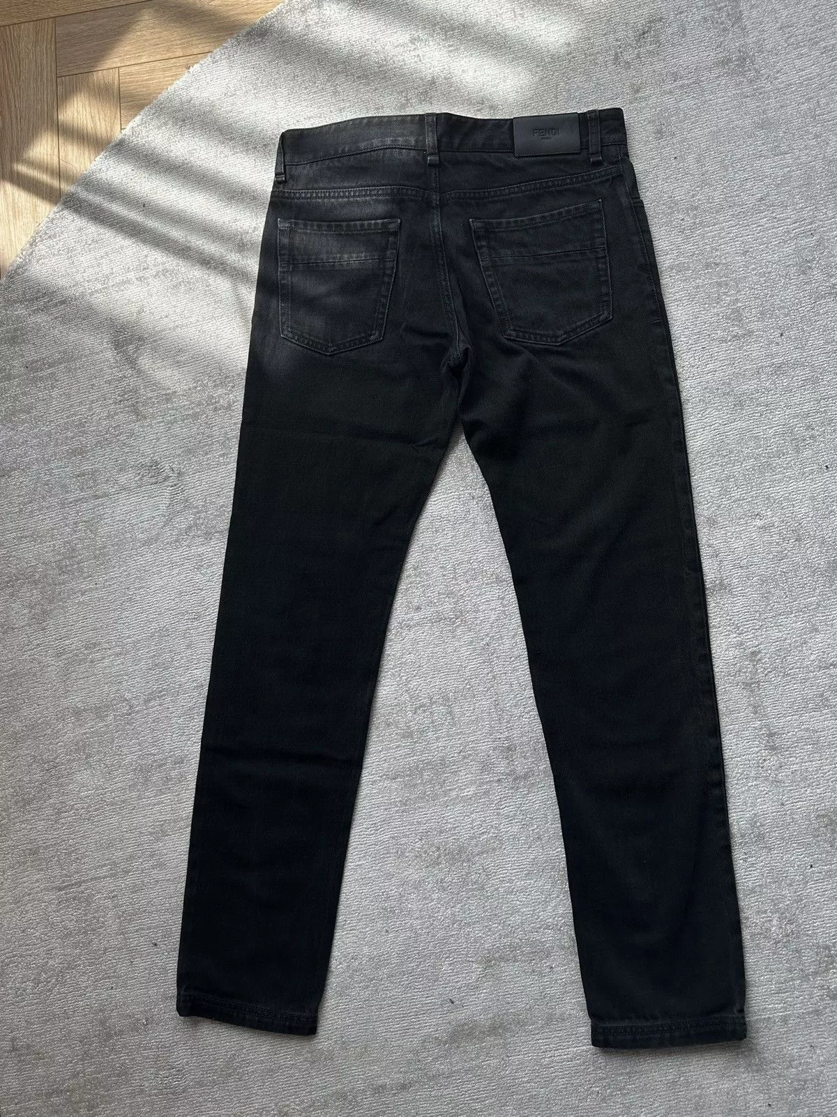 Fendi denim pants Black
