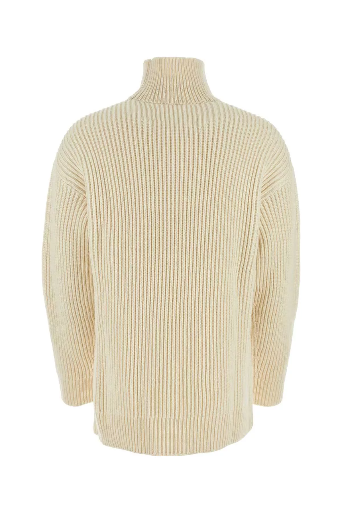 Jil Sander Sweaters Knitwear Jil Sander Ivory Wool Sweater Multi