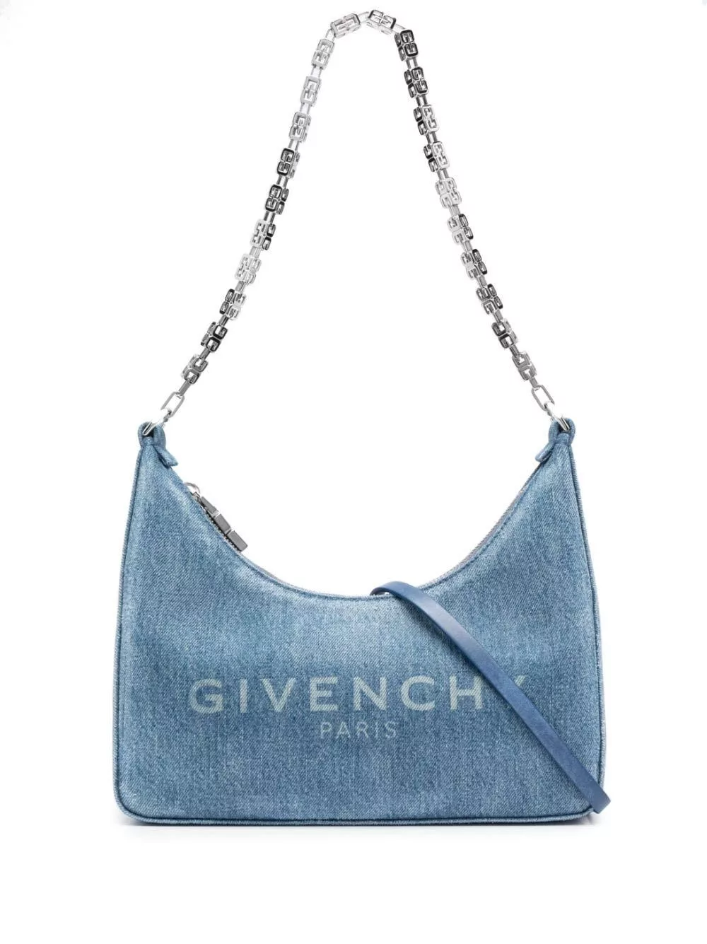 Givenchy Shoulder Bags Givenchy Denim Moon Bag Blue