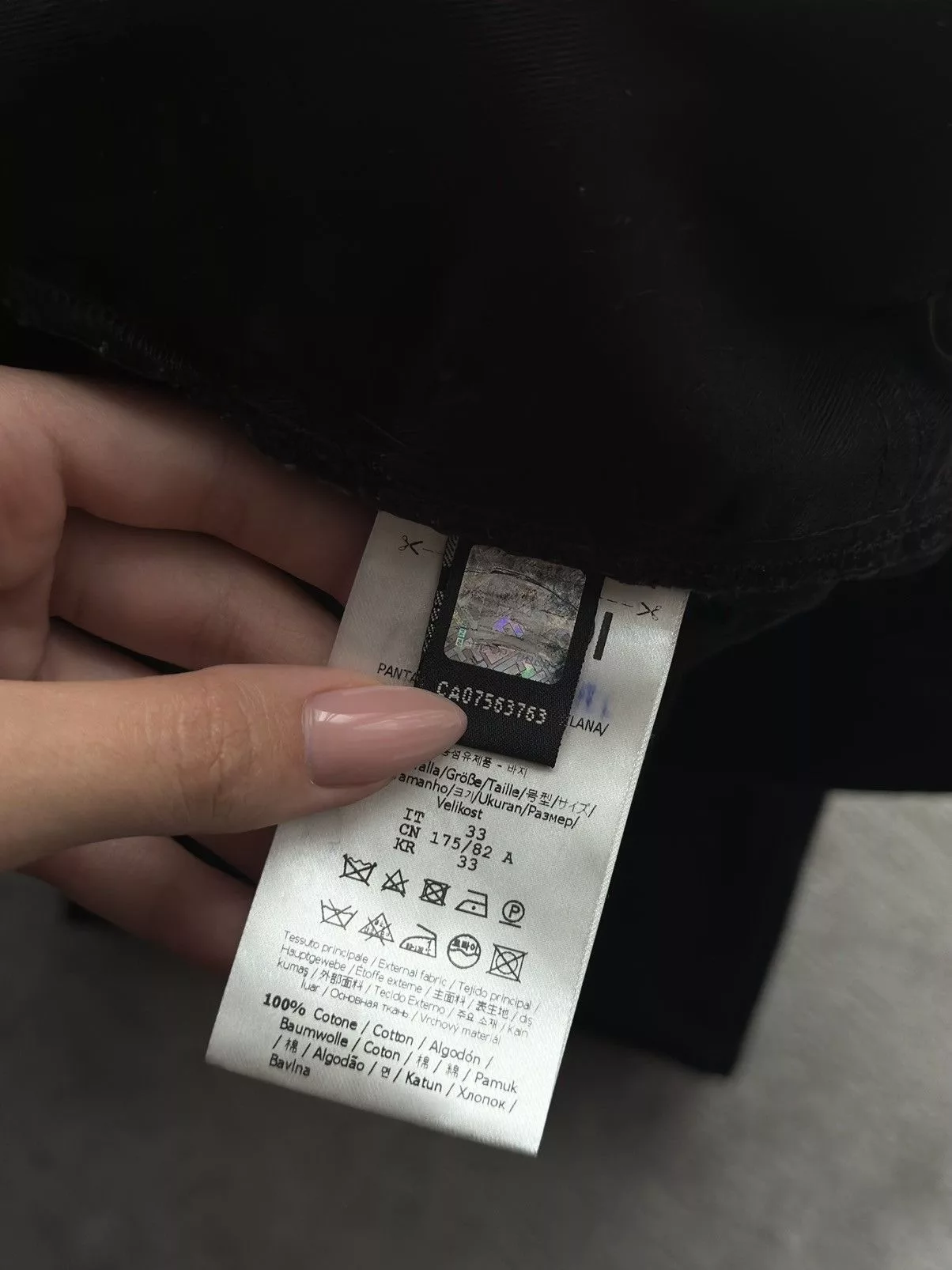 Fendi denim pants Black