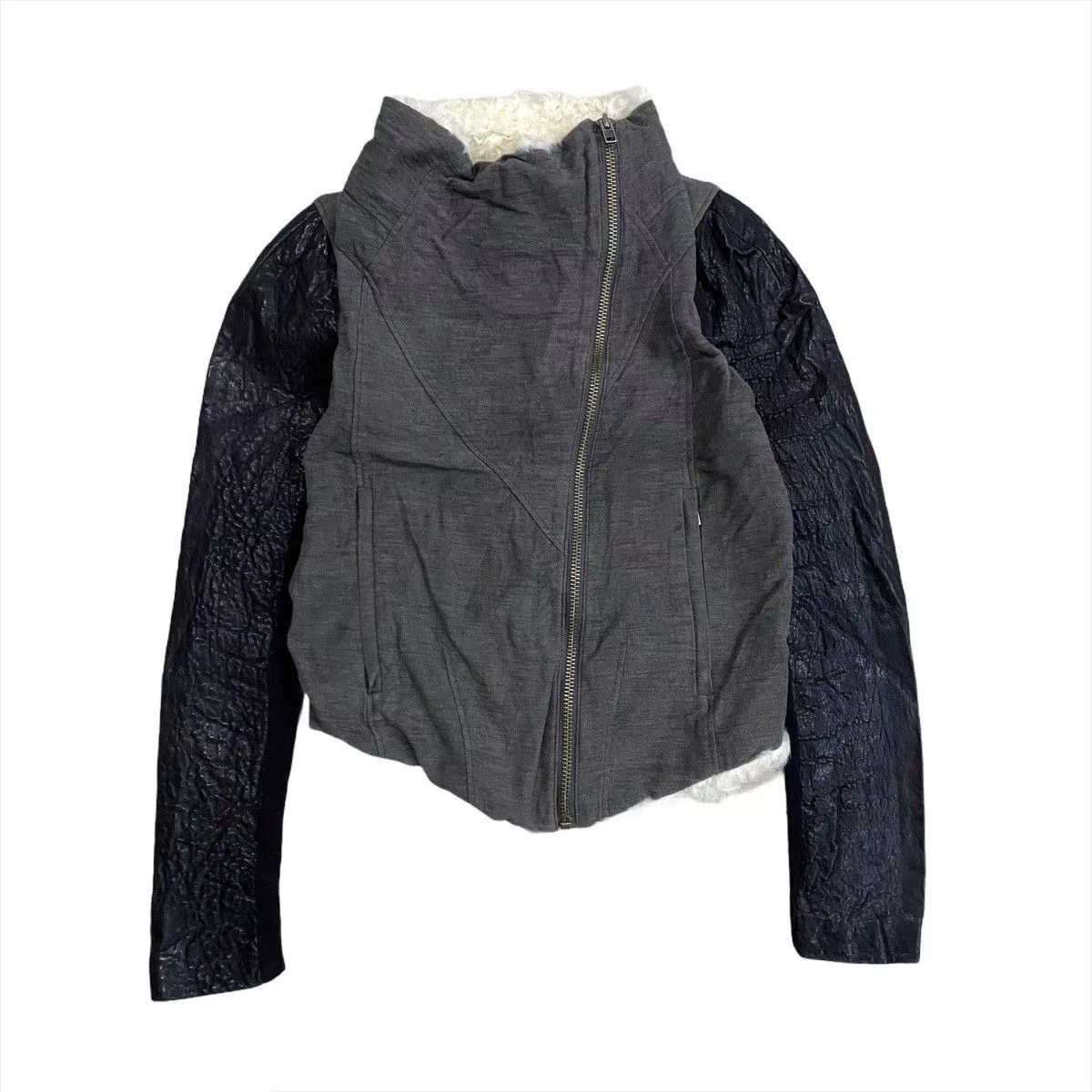 Helmut Lang Leather Jackets Helmut Lang Motorcycle Shearling Jacket Black