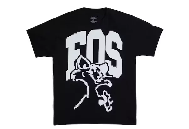 Virgil Abloh Short Sleeve T Shirts Virgil Abloh Brooklyn Museum FOS CAT Pyrex T-shirt Black